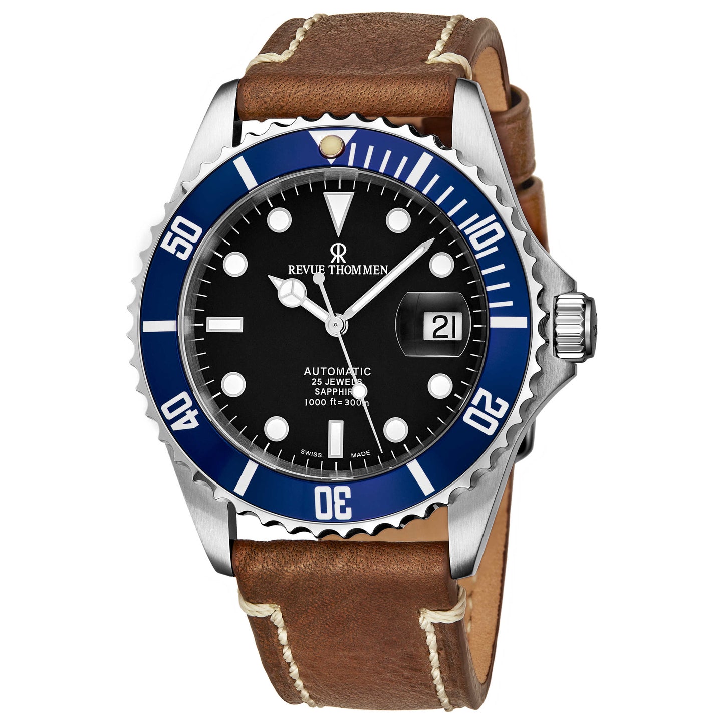Front view of Revue Thommen Diver Men's Automatic Watch 17571.2535
