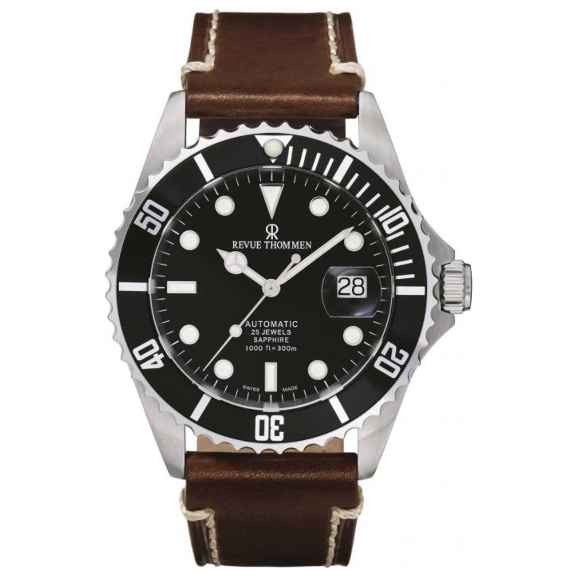 Front view of Revue Thommen Diver Men's Automatic Watch 17571.2537