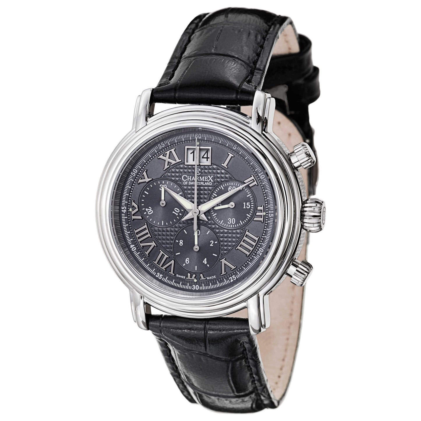 Front view of Charmex Monaco Men's Swiss Quartz (Battery-Powered) Watch 1767