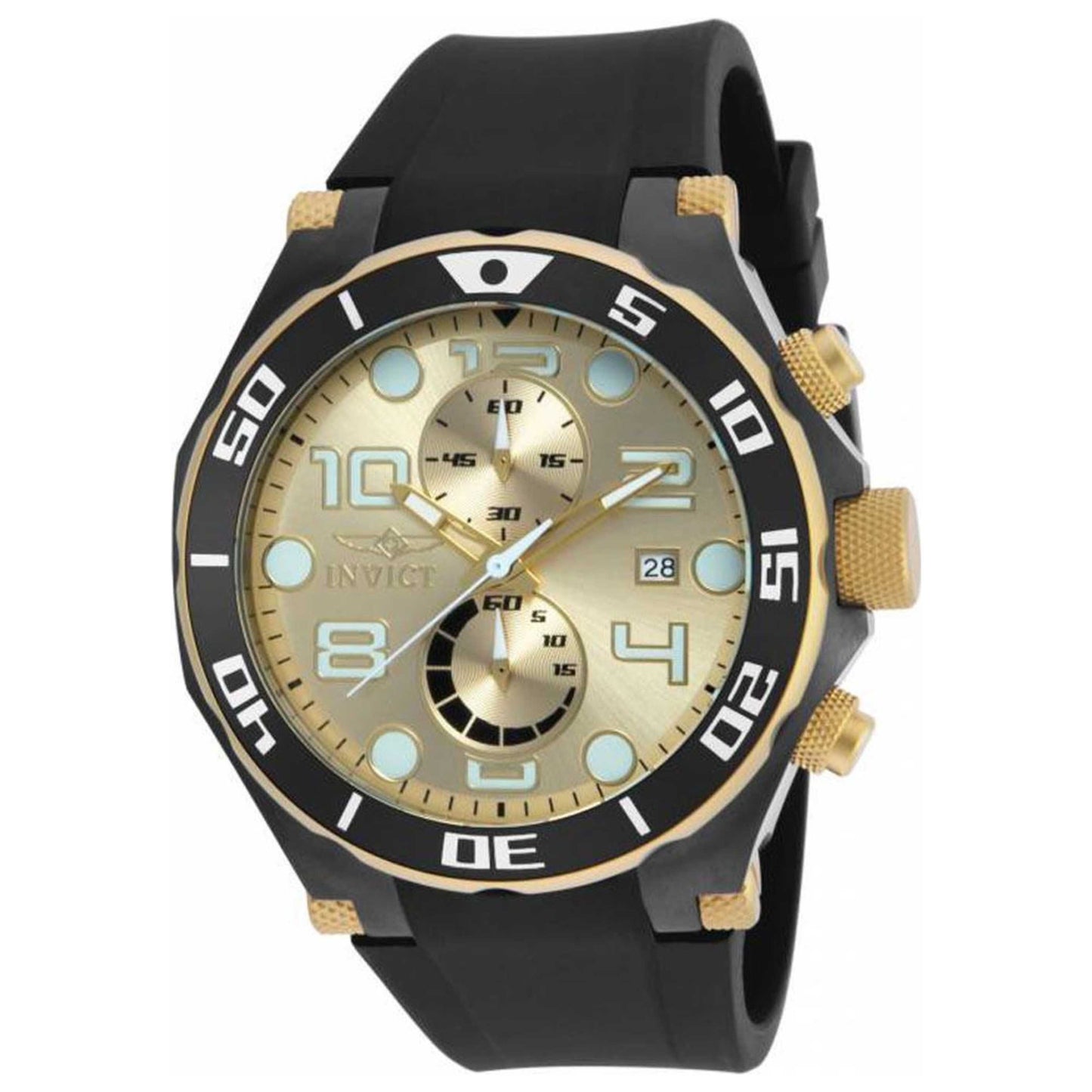 Front view of Invicta Pro Diver Men's Japanese Quartz (Battery-Powered) Watch 17815