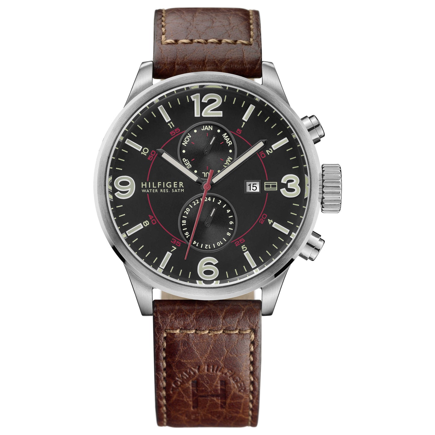 Front view of Tommy Hilfiger Brady Men's Quartz Watch 1790892