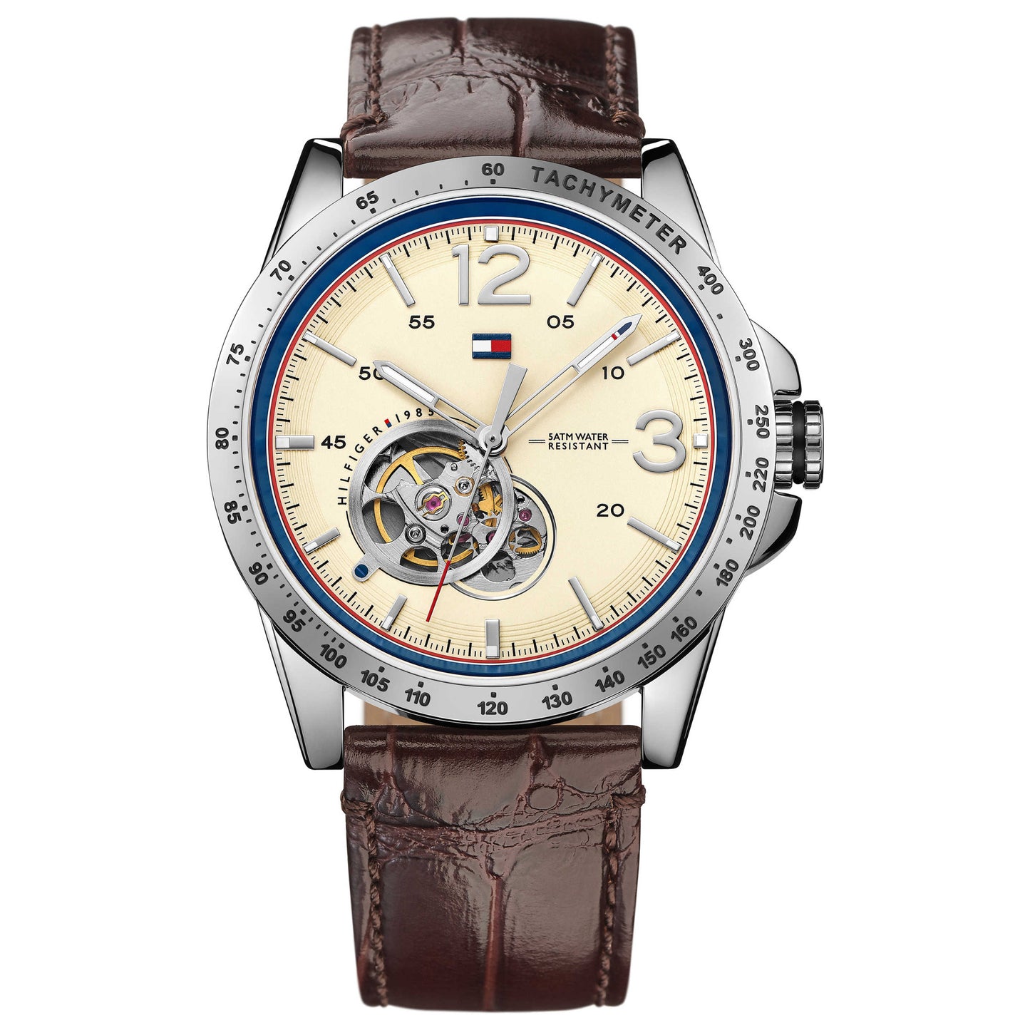 Front view of Tommy Hilfiger Ken Men's Automatic Watch 1791254