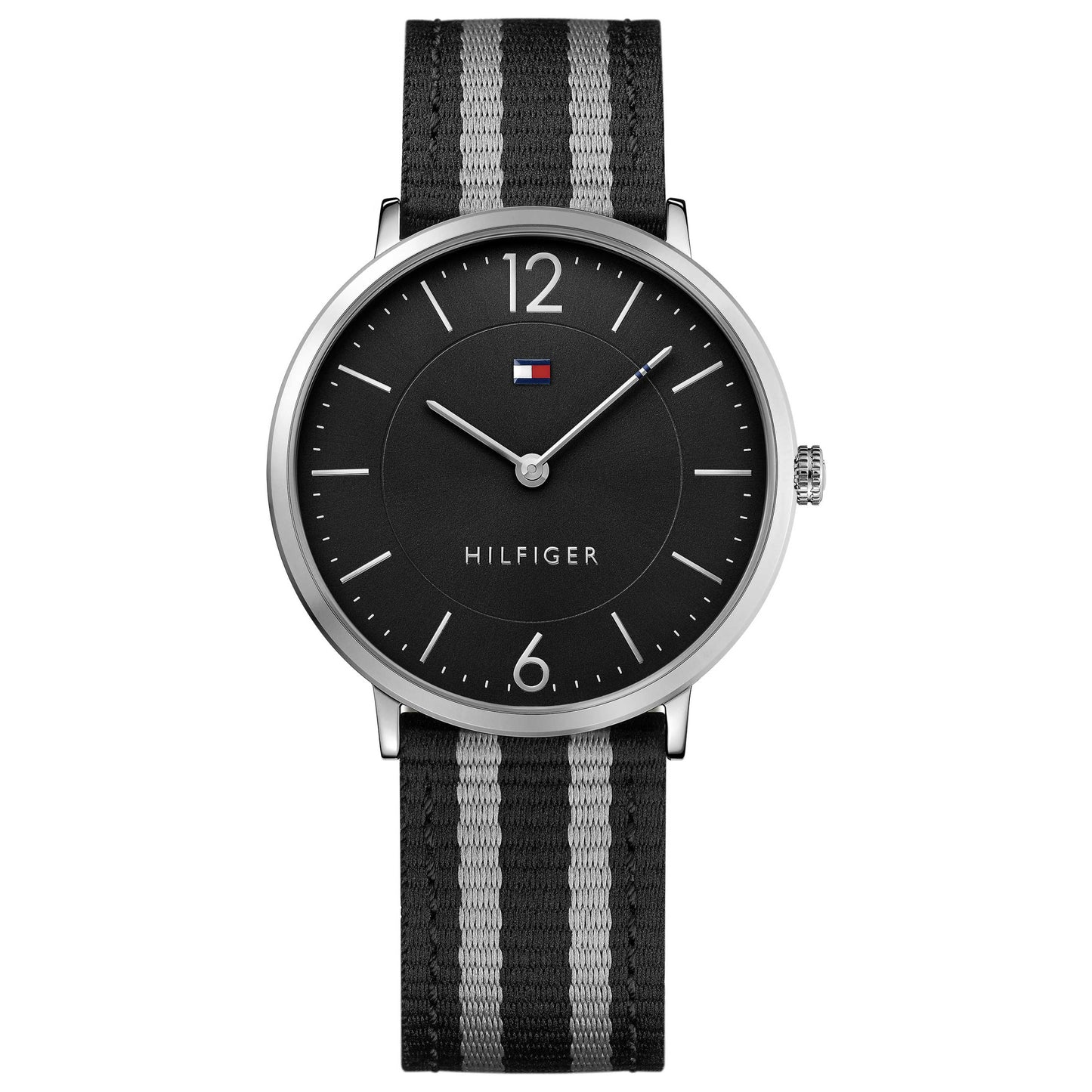 Front view of Tommy Hilfiger Ultra Slim Men's Japanese Quartz (Battery-Powered) Watch 1791329
