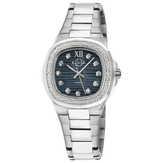 Front view of GV2 by Gevril Potente Diamond Women's Quartz Watch 18200B