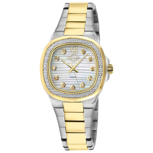 Front view of GV2 by Gevril Potente Diamond Women's Quartz Watch 18203B