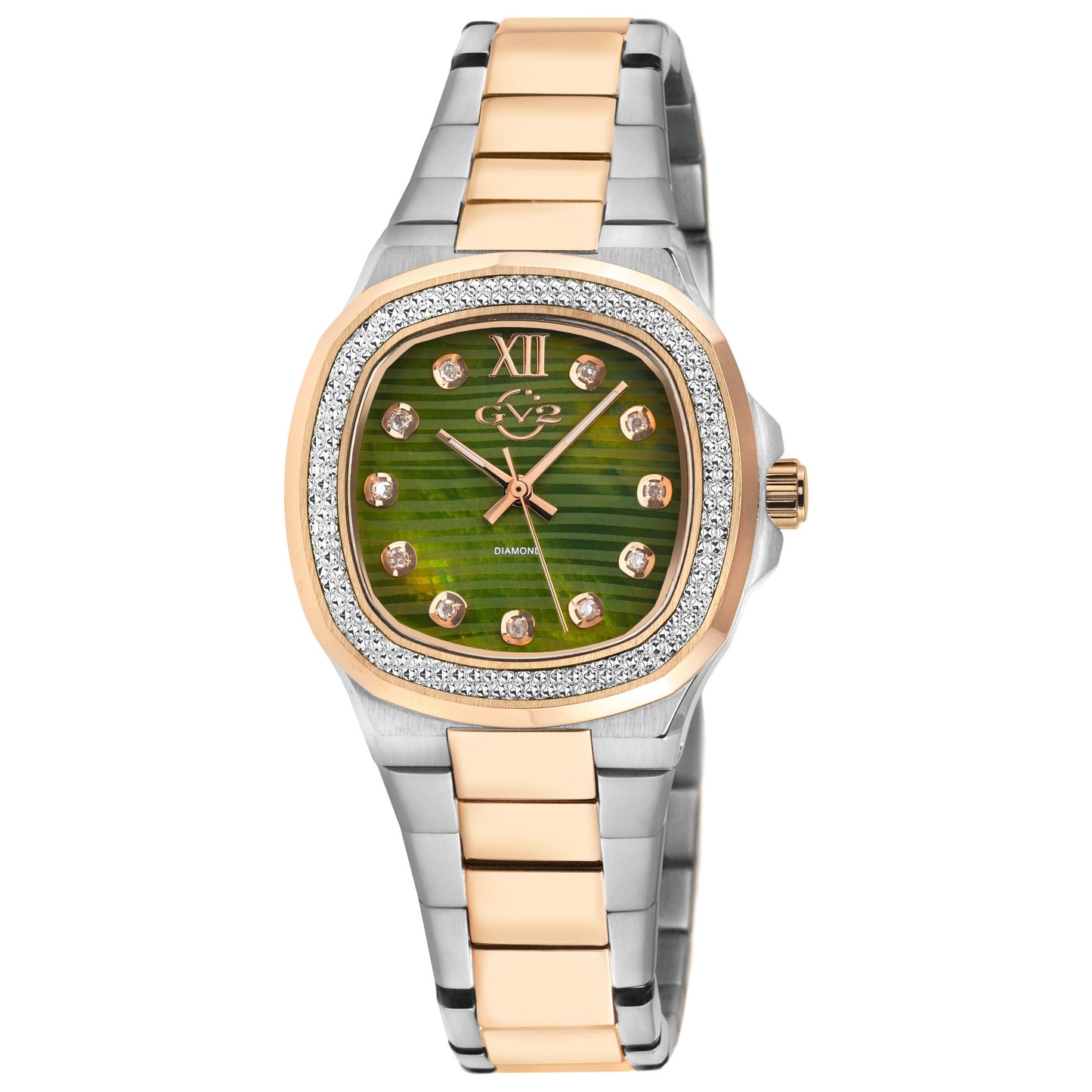 Front view of GV2 by Gevril Potente Diamond Women's Quartz Watch 18207B