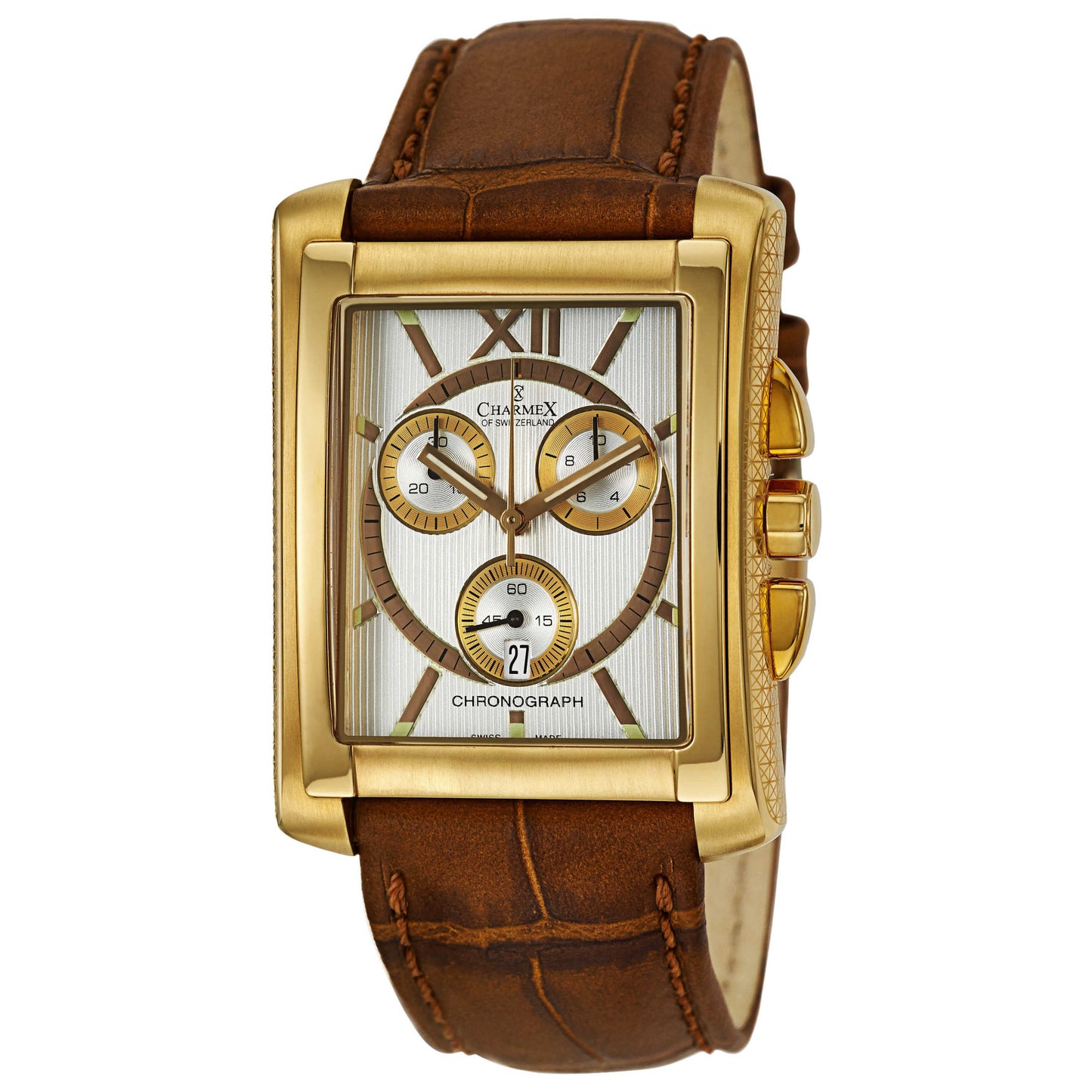 Front view of Charmex Milano Men's Swiss Quartz (Battery-Powered) Watch 1820