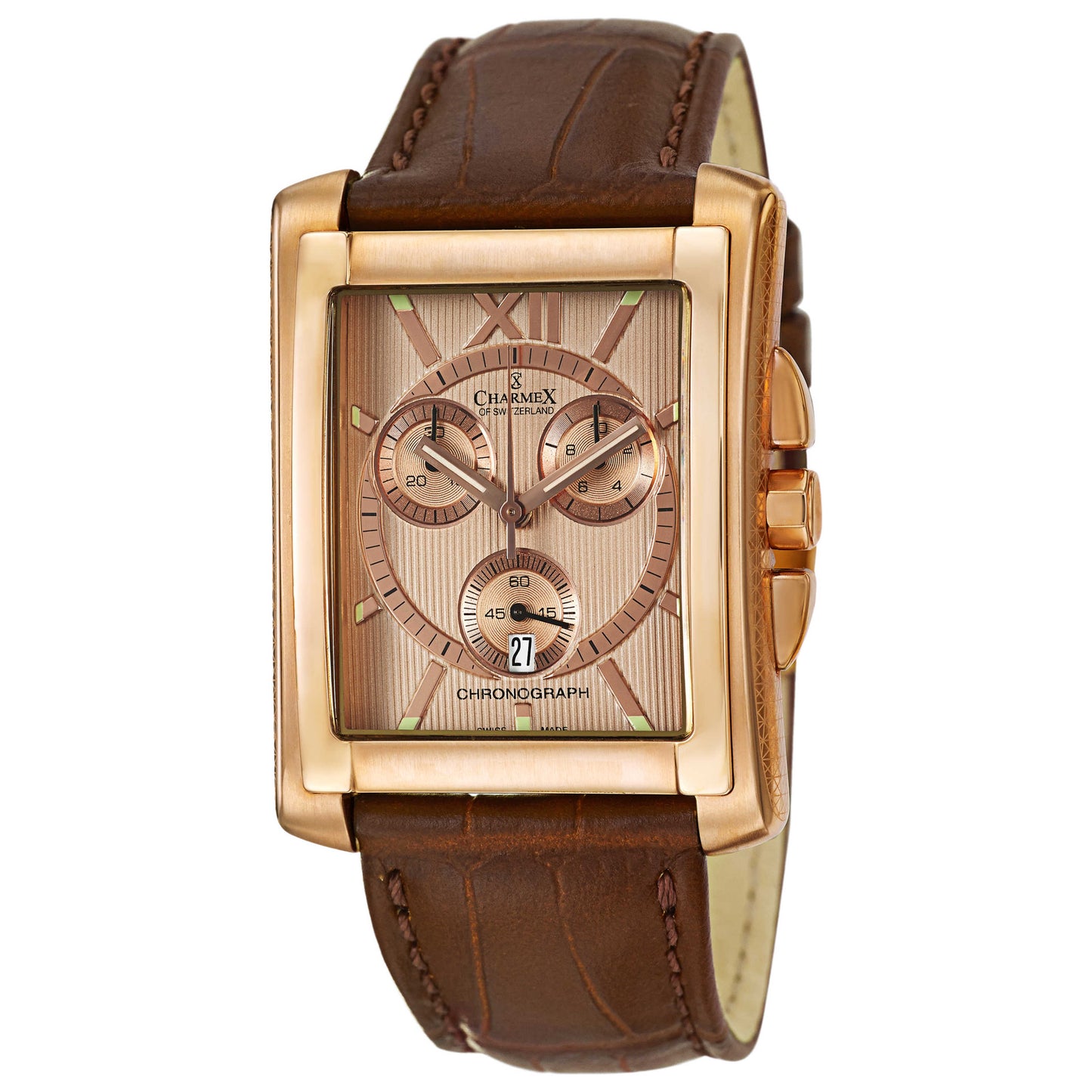 Front view of Charmex Milano Men's Swiss Quartz (Battery-Powered) Watch 1824