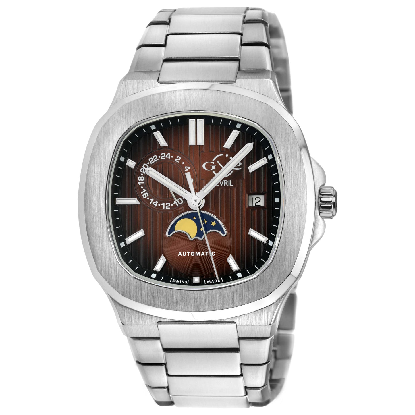 Front view of GV2 by Gevril Potente Men's Automatic Watch 18407B