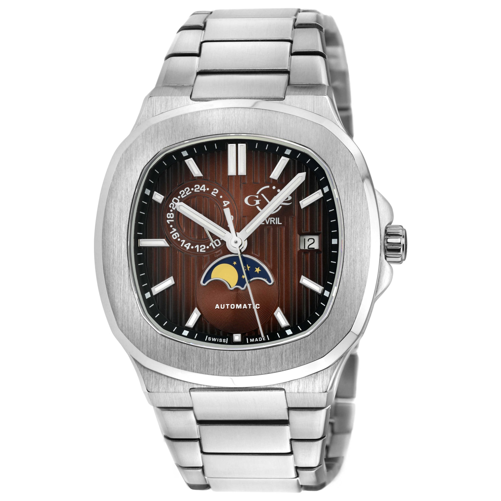 Front view of GV2 by Gevril Potente Men's Automatic Watch 18407B