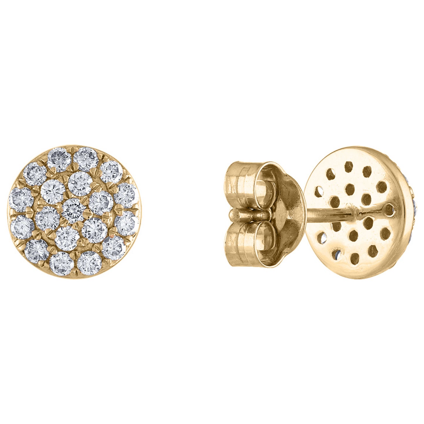 Tresorra Fashion Women's Earrings 196-YG-DIA - Image #4