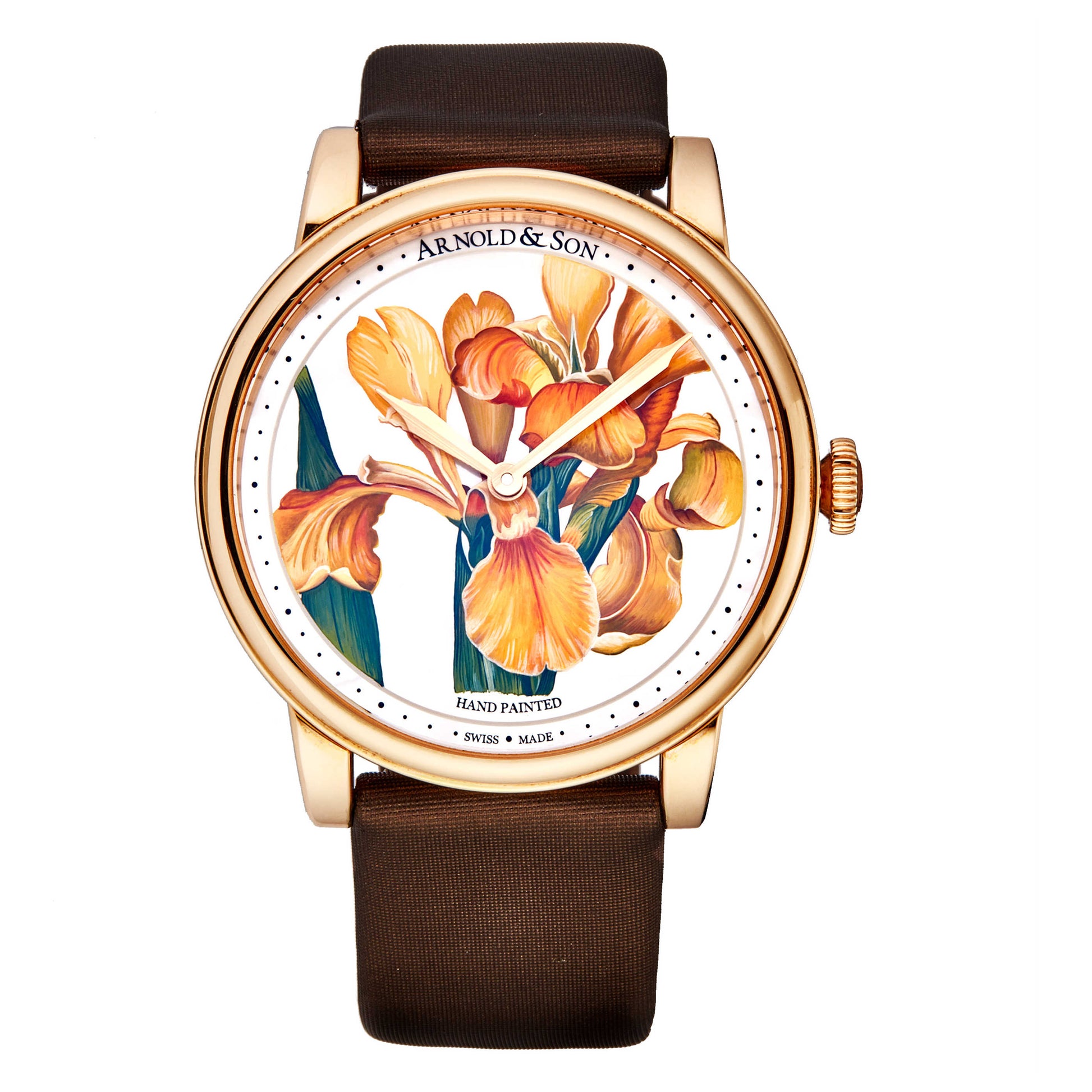 Front view of Arnold & Son HM Flowers Women's Manual-Wind Watch 1LCAP.MO5AL510A