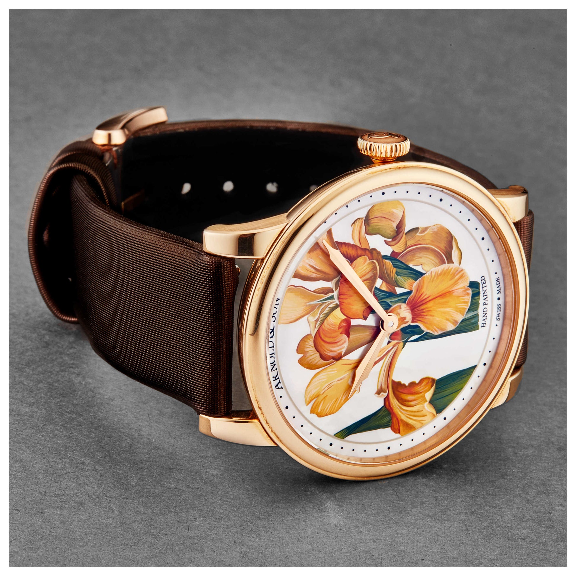 Arnold & Son HM Flowers Women's Manual-Wind Watch 1LCAP.MO5AL510A - Image #5
