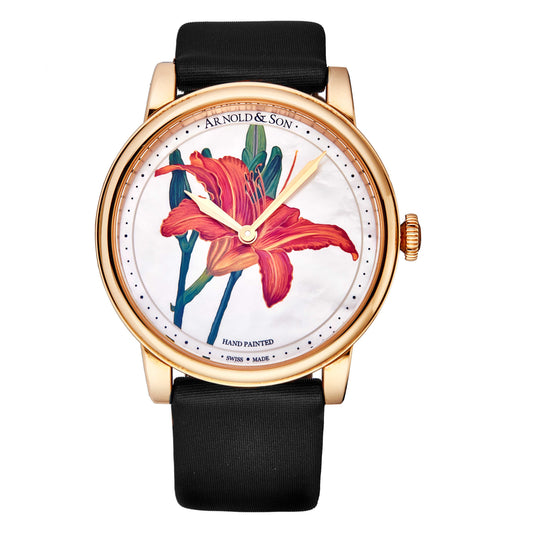 Front view of Arnold & Son HM Flowers Women's Manual-Wind Watch 1LCAP.MO6AL511A