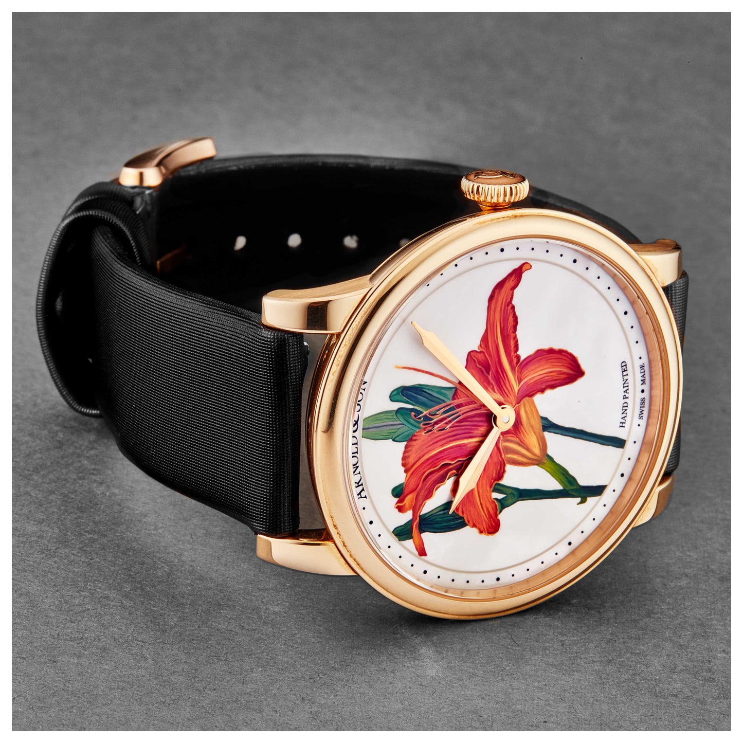 Arnold & Son HM Flowers Women's Manual-Wind Watch 1LCAP.MO6AL511A - Image #5