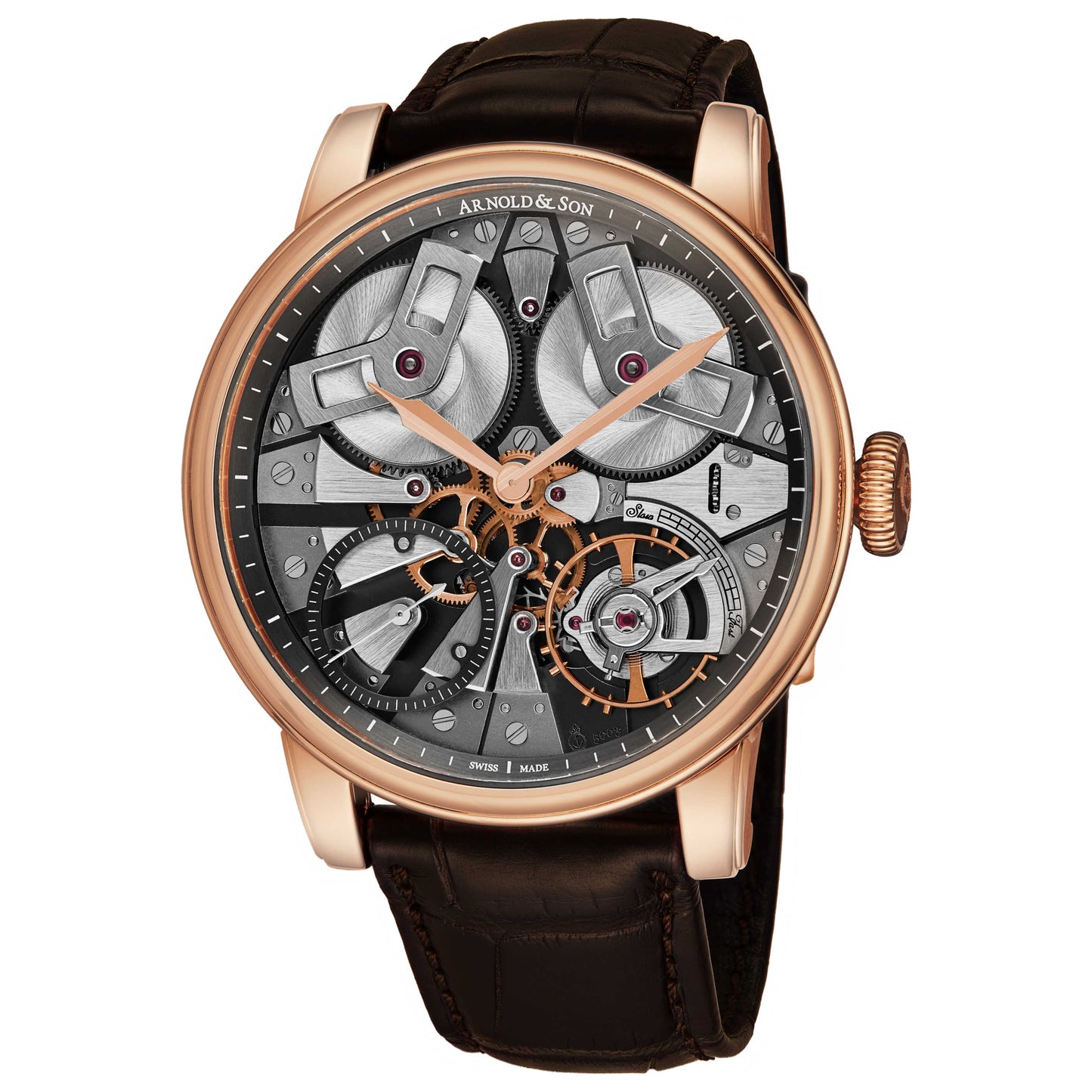 Front view of Arnold & Son TB88 Men's Automatic Watch 1TBAR.S01A