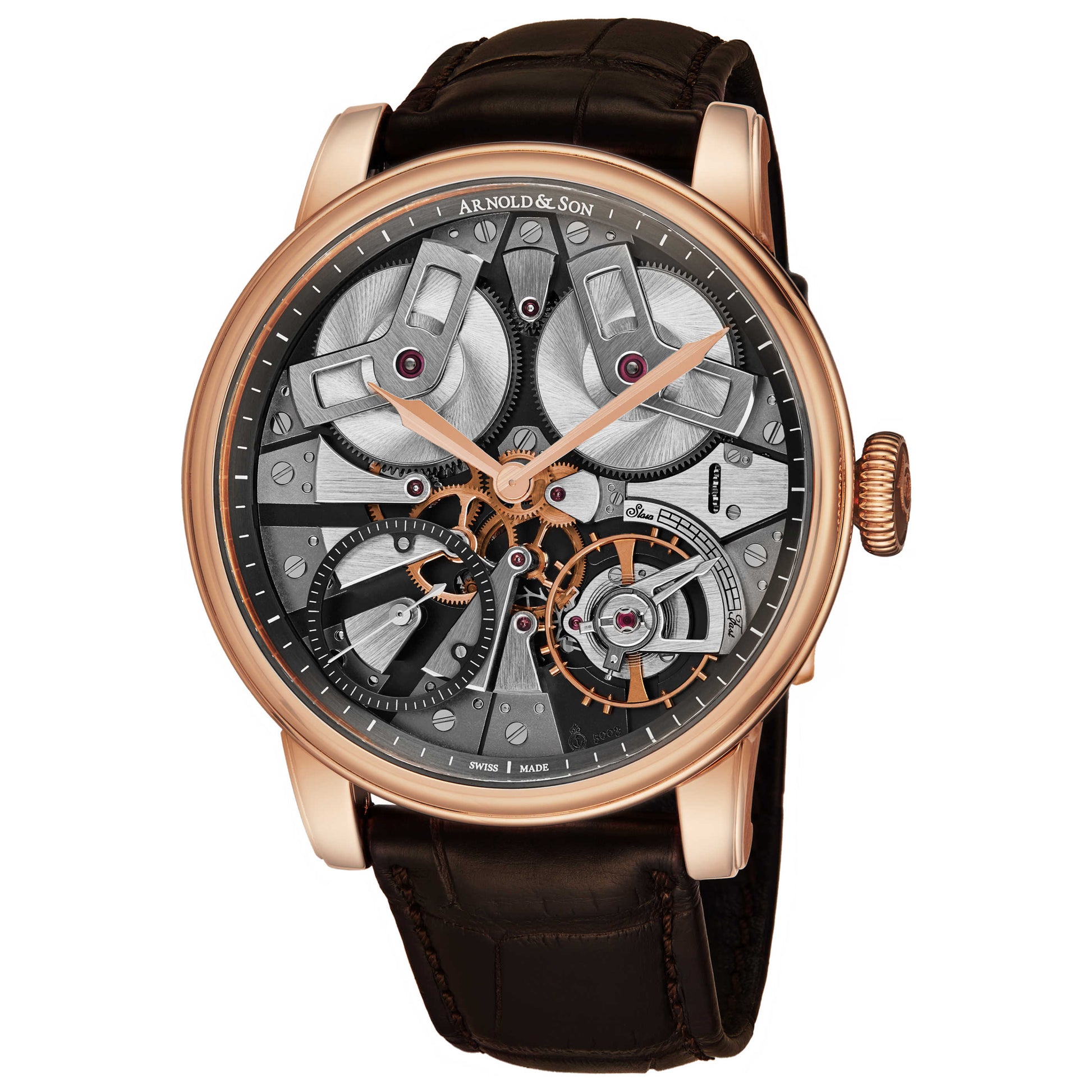 Front view of Arnold & Son TB88 Men's Automatic Watch 1TBAR.S01A