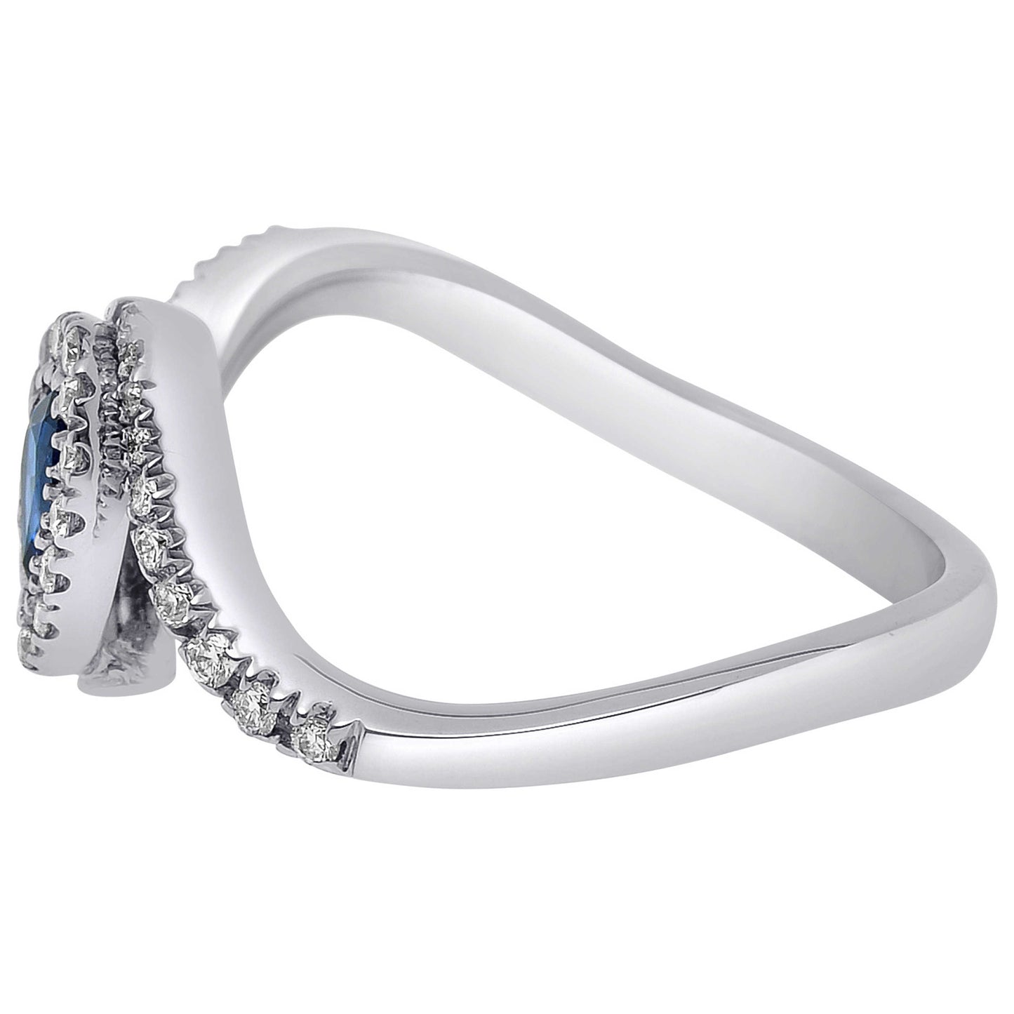 Bliss by Damiani Diamond and Sapphire Women's Ring 20064072 - Image #4