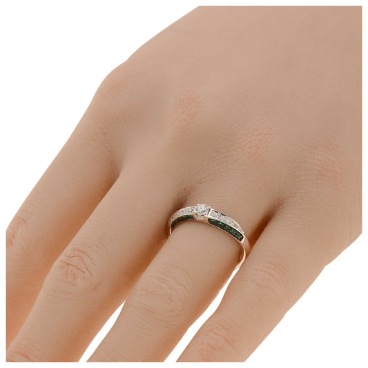 Bliss by Damiani Diamond and Emerald Women's Ring 20067091 - Image #2