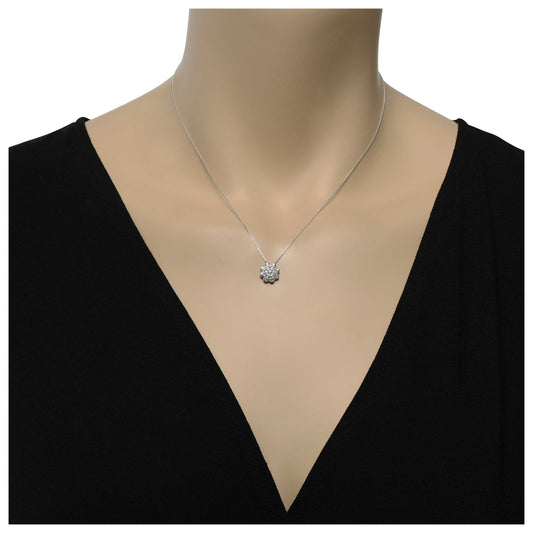 Bliss by Damiani Diamond Flower Women's Necklace 20089424 - Image #2