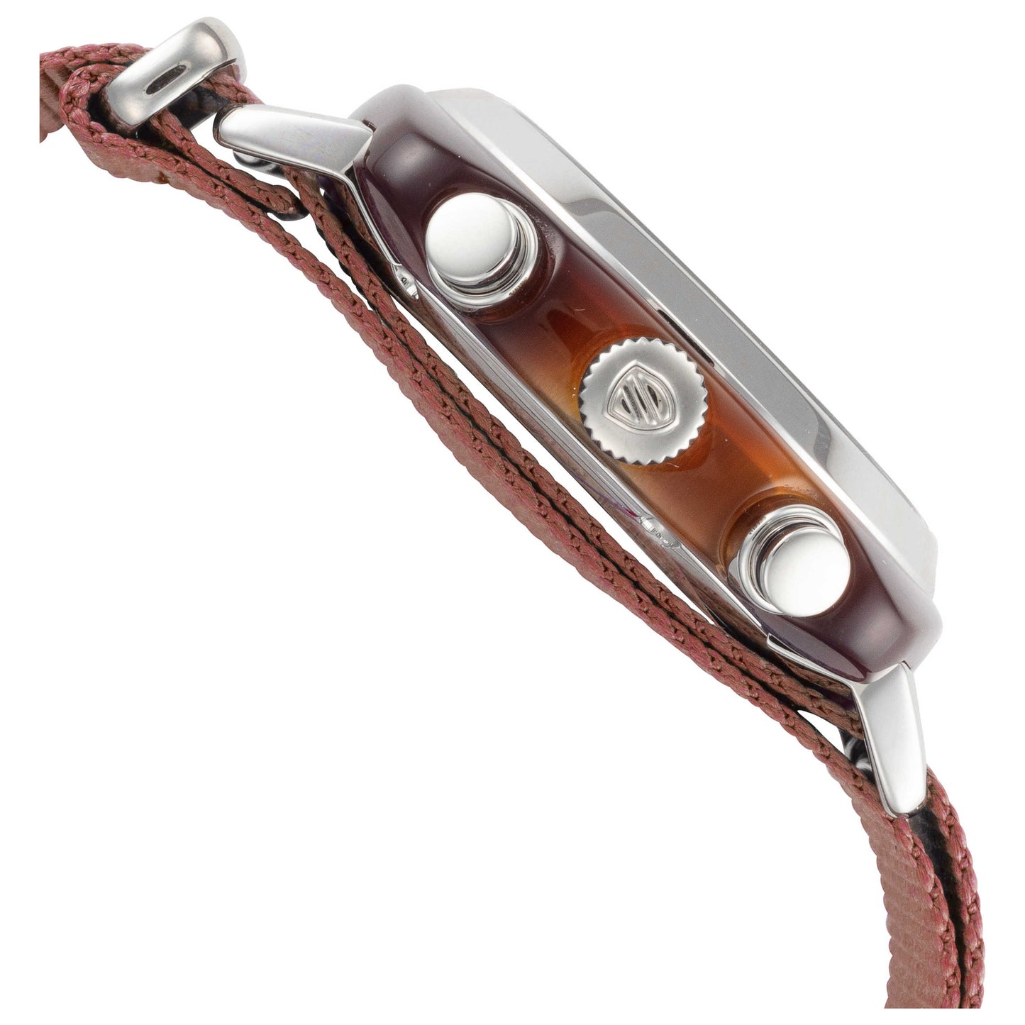 Right view of Briston Clubmaster Classic Terracotta Men's Quartz Watch 20140.SA.T.37.NTCH