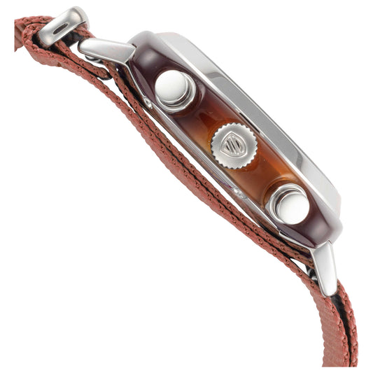 Right view of Briston Clubmaster Classic Terracotta Men's Quartz Watch 20140.SA.T.38.NTC