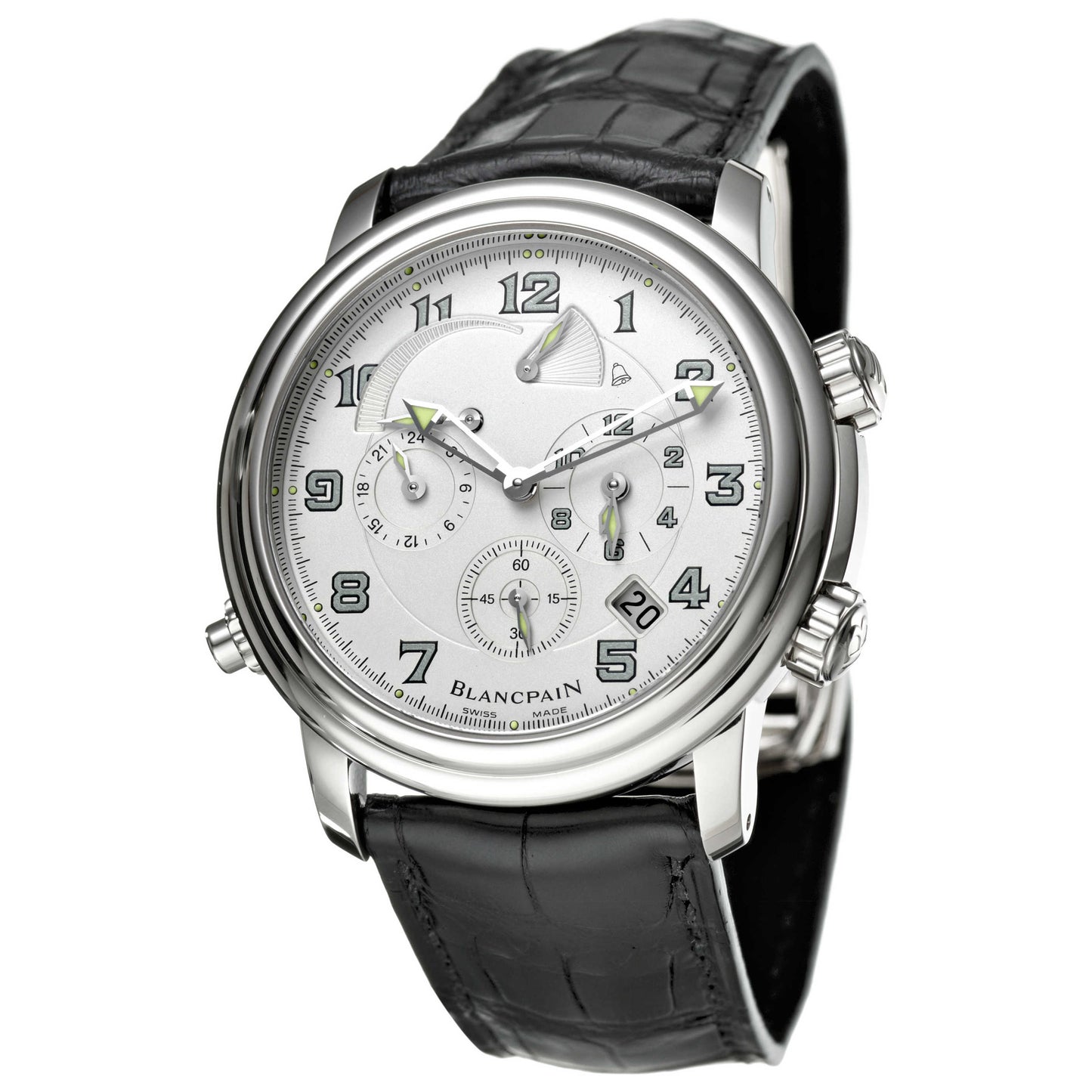 Front view of Blancpain Leman Men's Automatic Watch 2041-1542M-53B