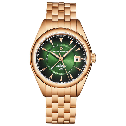 Front view of Revue Thommen Heritage Men's Automatic Watch 21010.2364