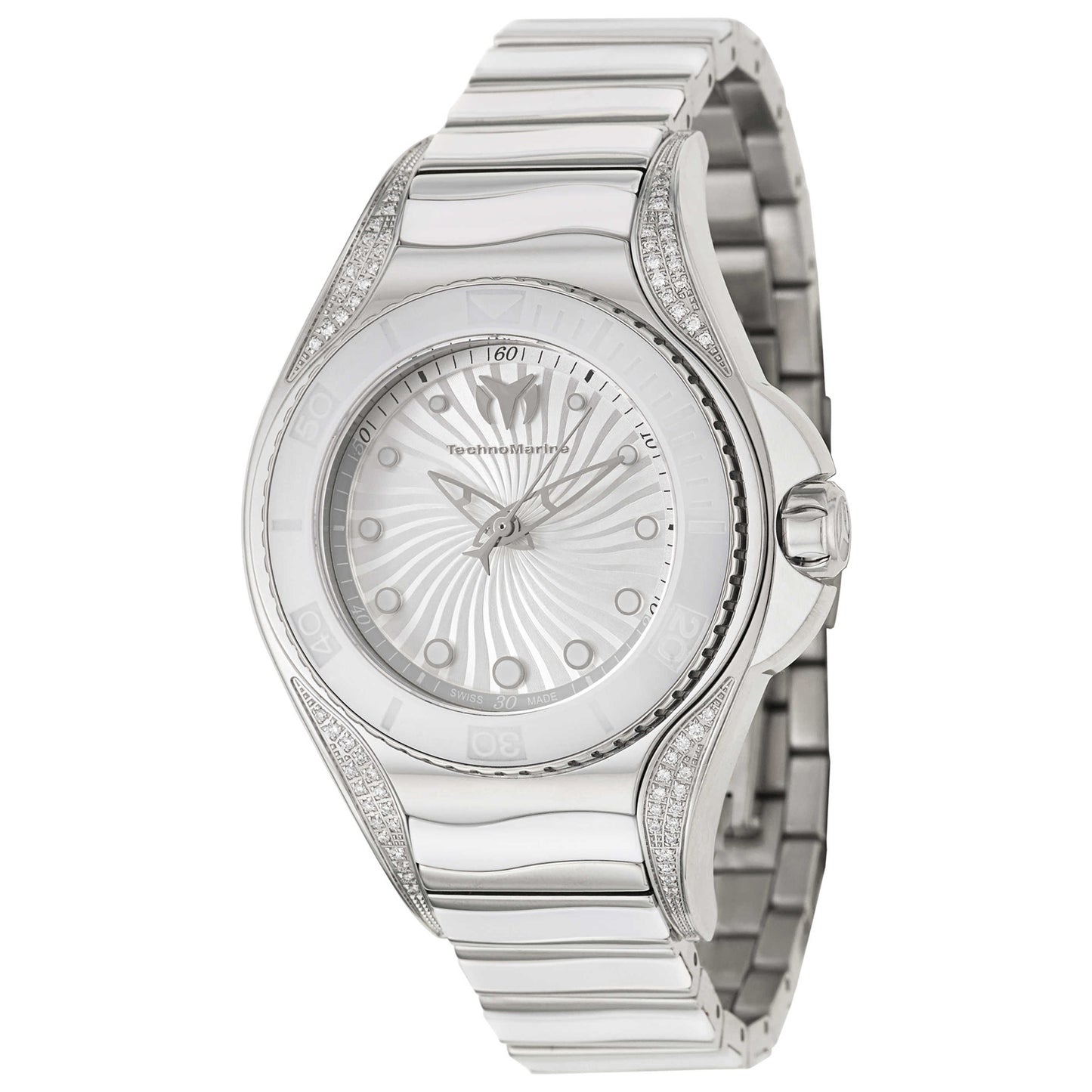 Front view of TechnoMarine Blue Manta Women's Swiss Quartz (Battery-Powered) Watch 213003