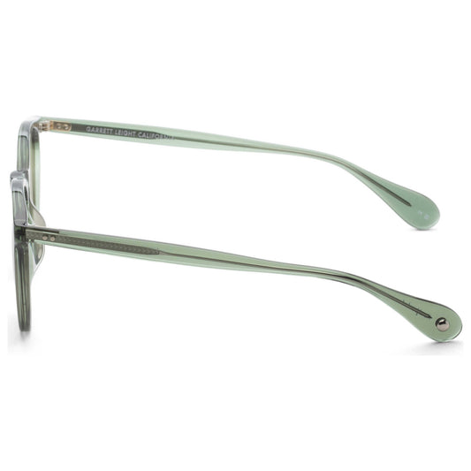 Left view of Garrett Leight MANZANITA Women's Sunglasses 2151-50-JUNGRN