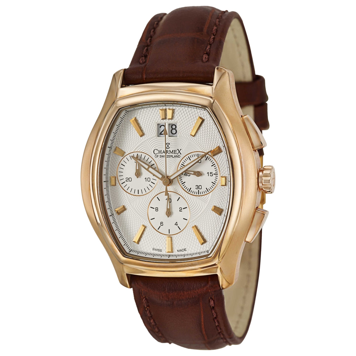 Front view of Charmex St. Moritz Men's Swiss Quartz (Battery-Powered) Watch 2165