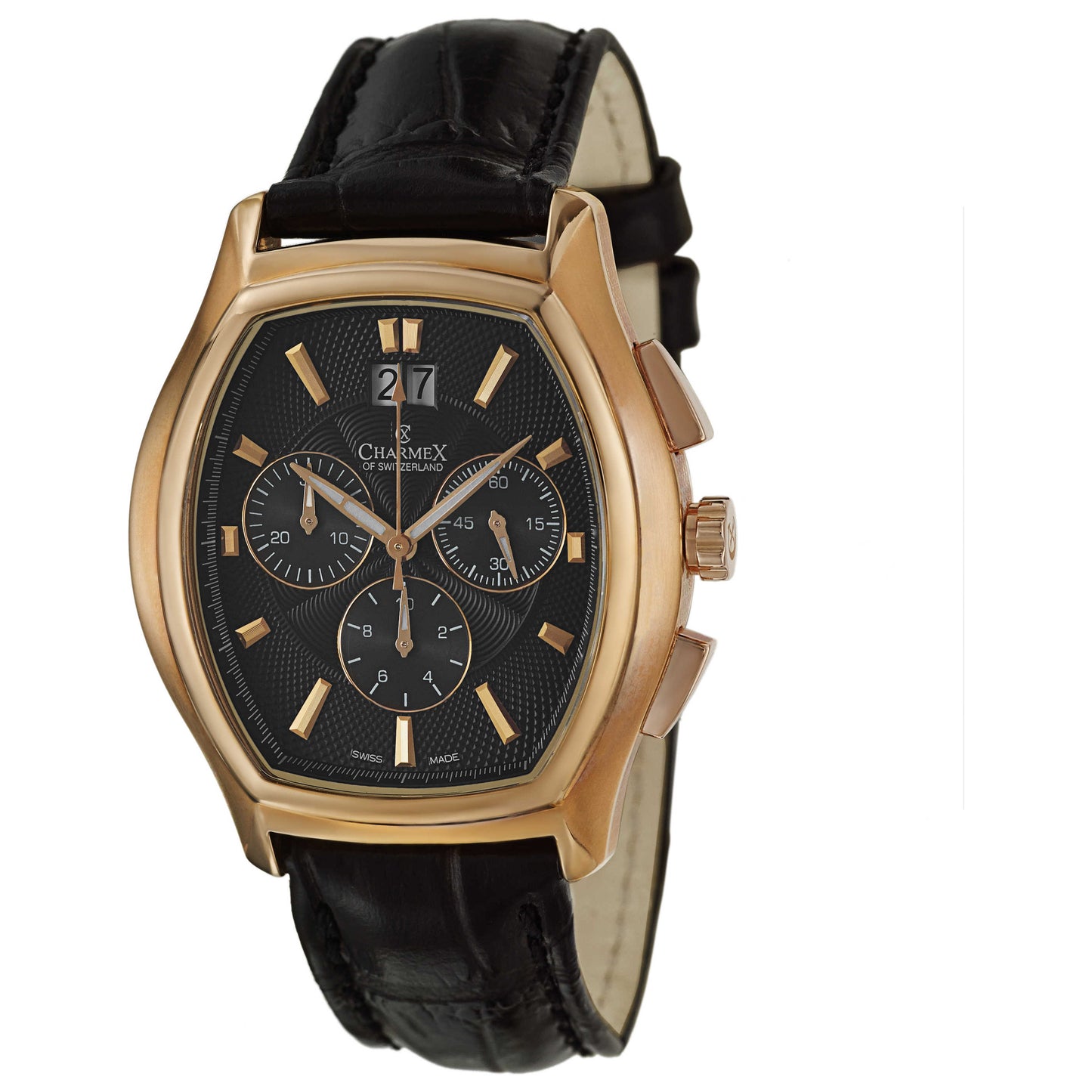 Front view of Charmex St. Moritz Men's Swiss Quartz (Battery-Powered) Watch 2166