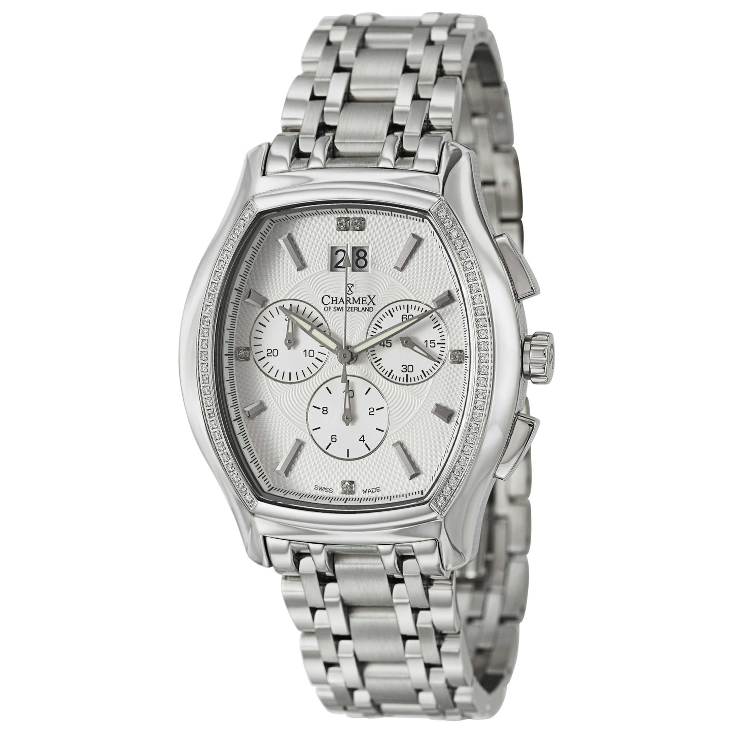 Front view of Charmex St. Moritz Men's Swiss Quartz (Battery-Powered) Watch 2185