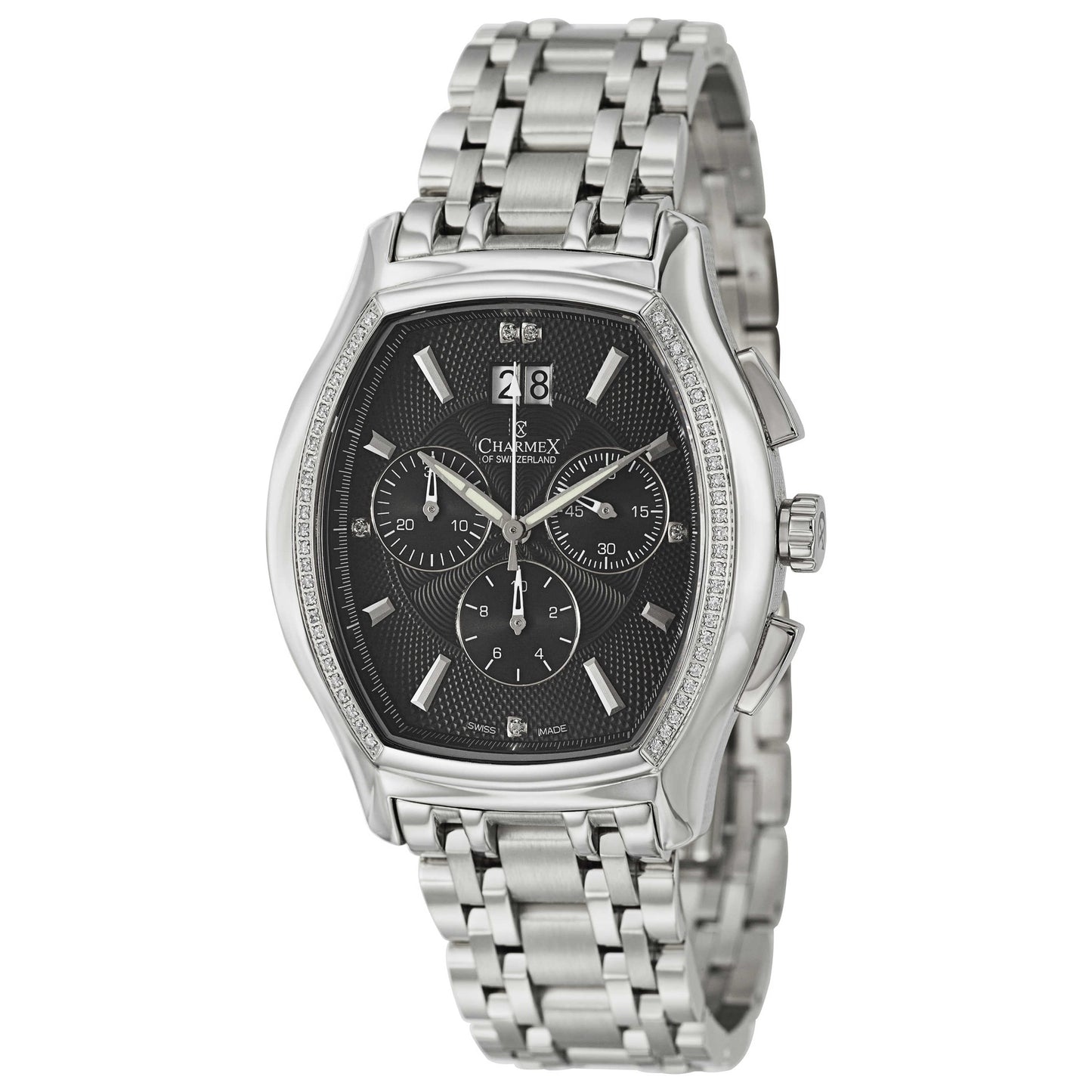 Front view of Charmex St. Moritz Men's Swiss Quartz (Battery-Powered) Watch 2186