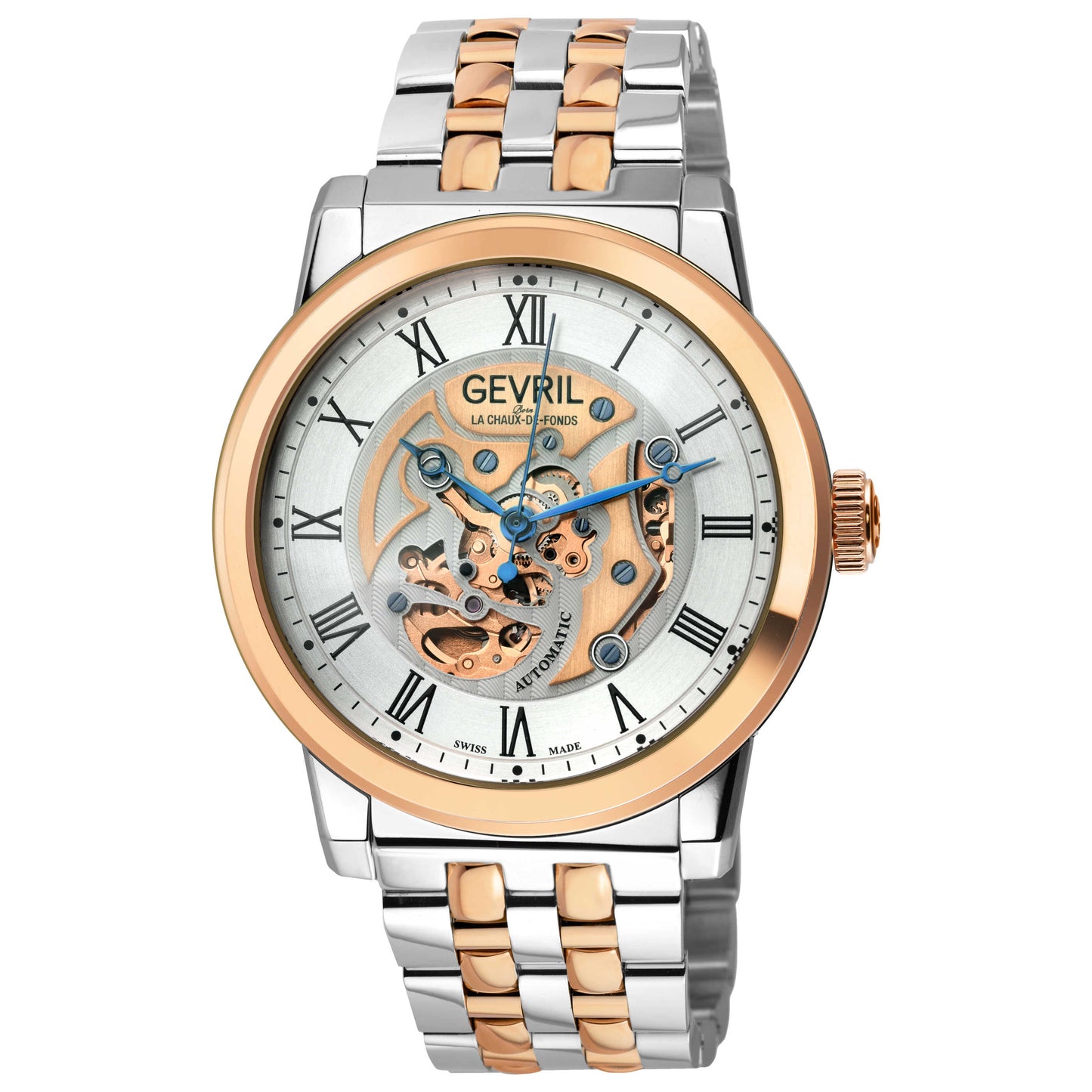 Front view of Gevril Vanderbilt Men's Automatic Watch 22693B