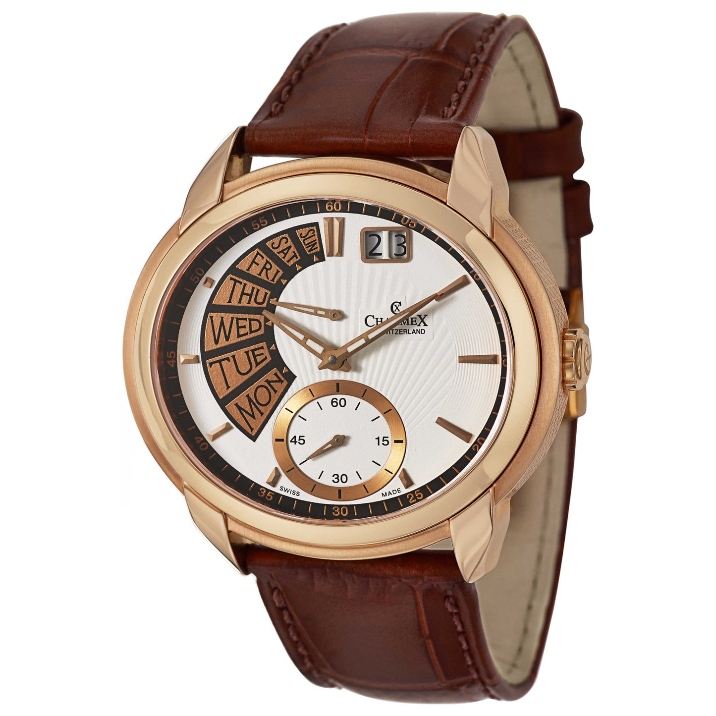 Front view of Charmex Portofino Men's Swiss Quartz (Battery-Powered) Watch 2345