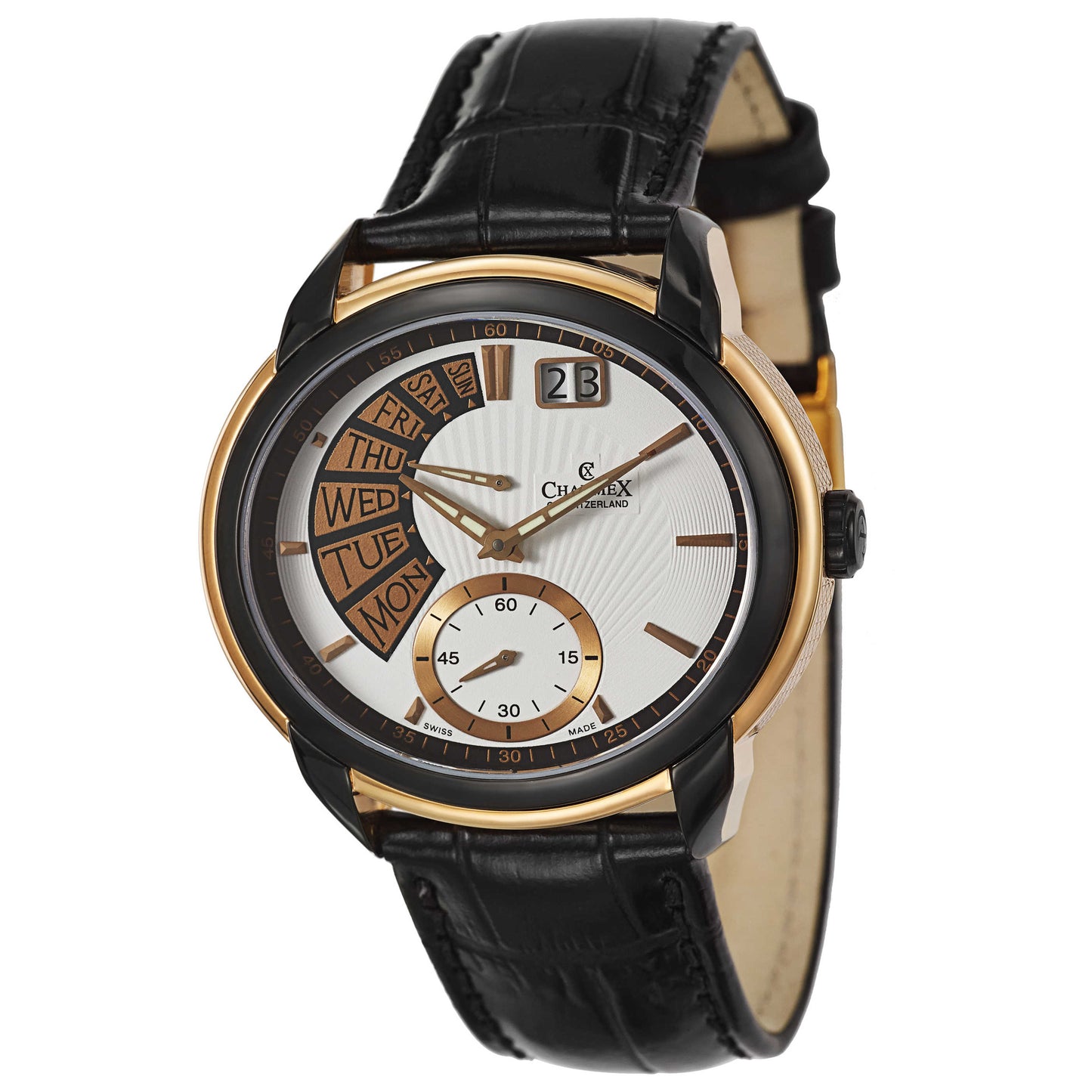 Front view of Charmex Portofino Men's Swiss Quartz (Battery-Powered) Watch 2350