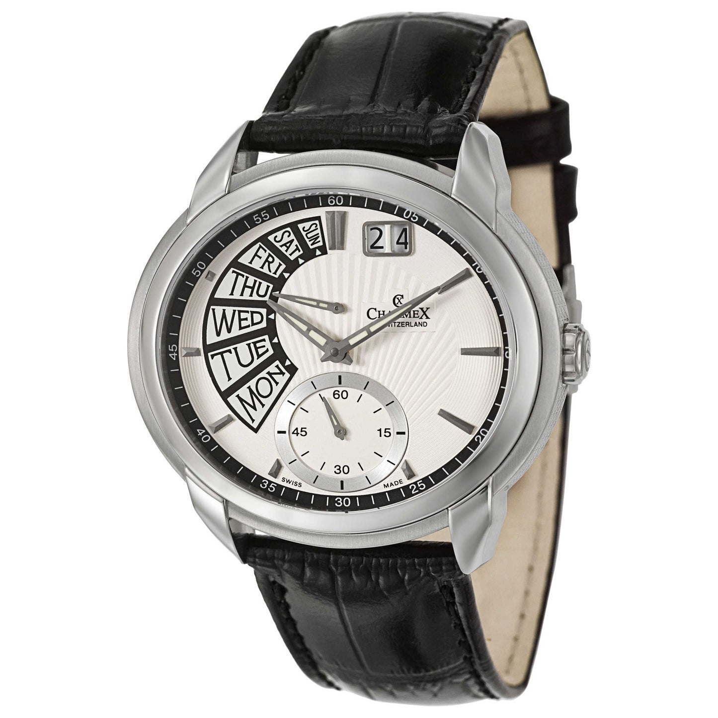 Front view of Charmex Portofino Men's Swiss Quartz (Battery-Powered) Watch 2355