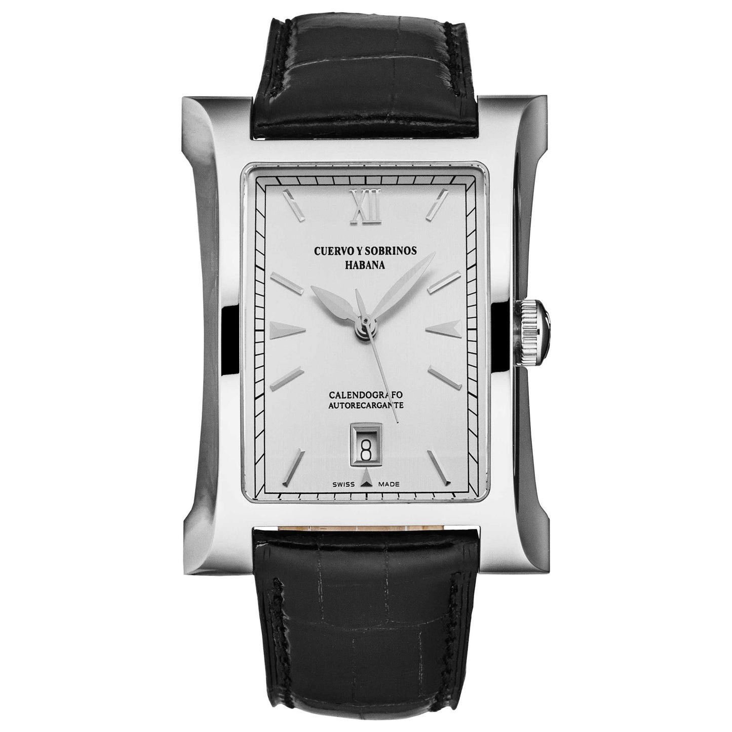 Front view of Cuervo y Sobrinos Esplndos1882 Men's Automatic Watch 2412.1ABS