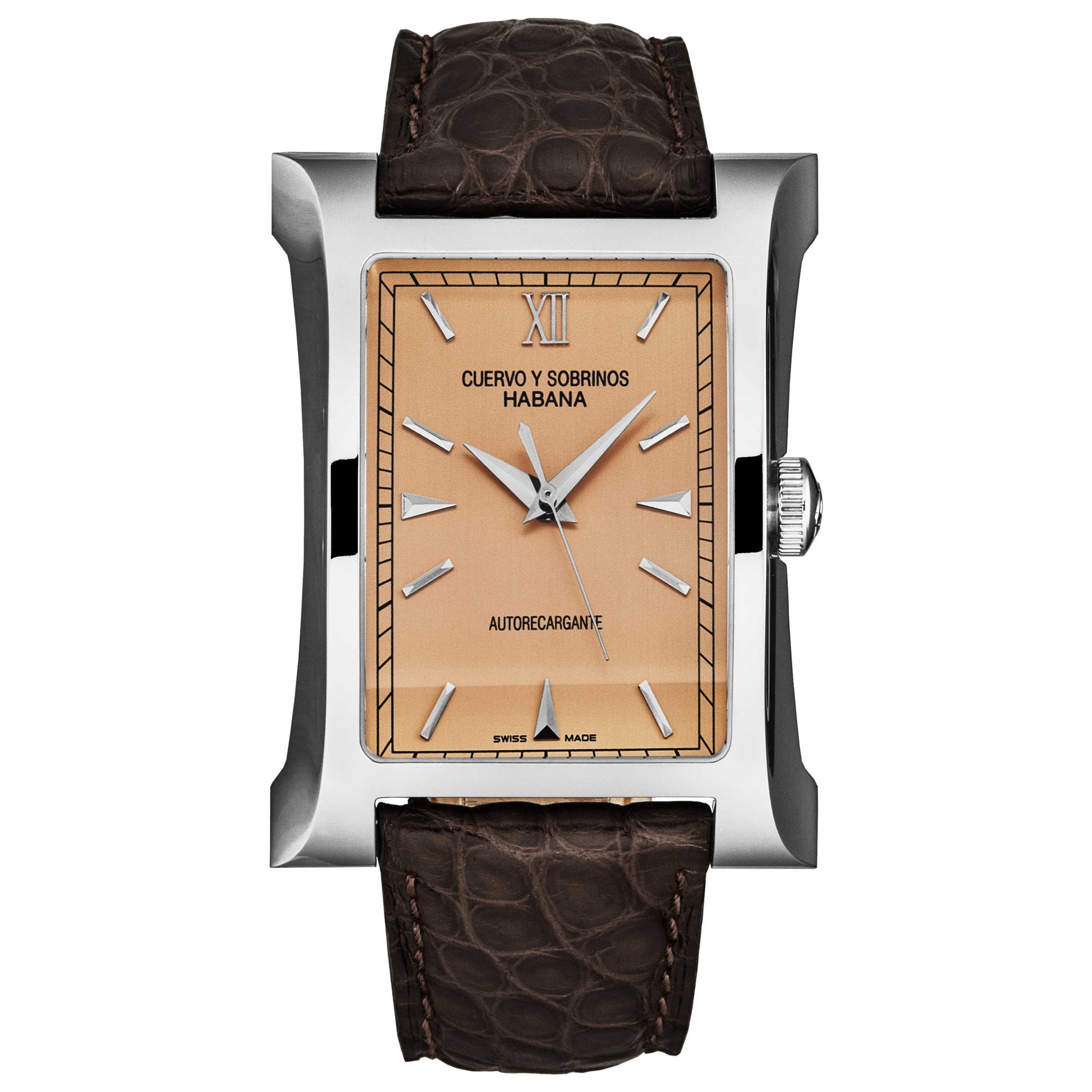 Front view of Cuervo y Sobrinos Esplndos1882 Men's Automatic Watch 2412.1RD