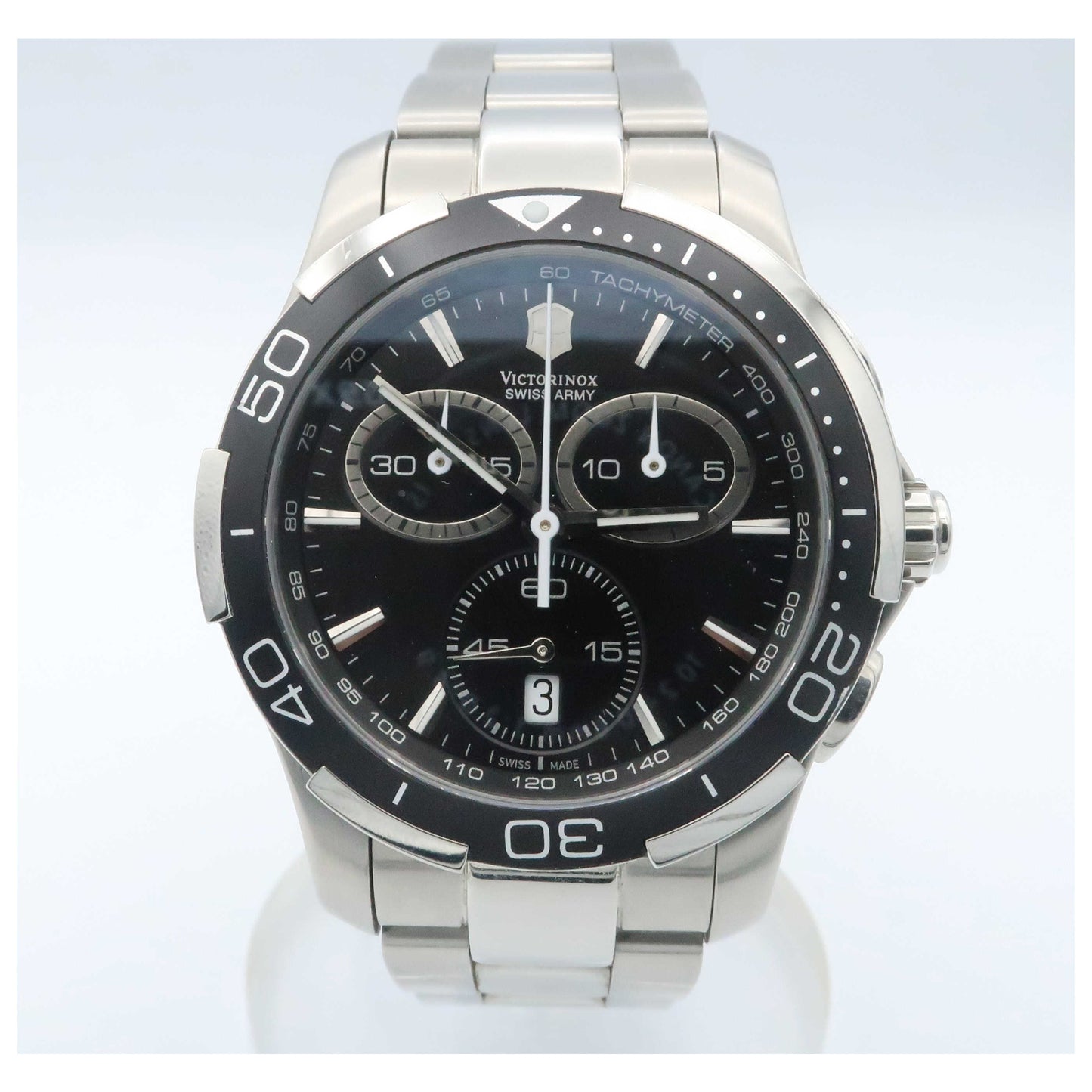 Front view of Victorinox Swiss Army Classic Men's Swiss Quartz (Battery-Powered) Watch 241302-PO