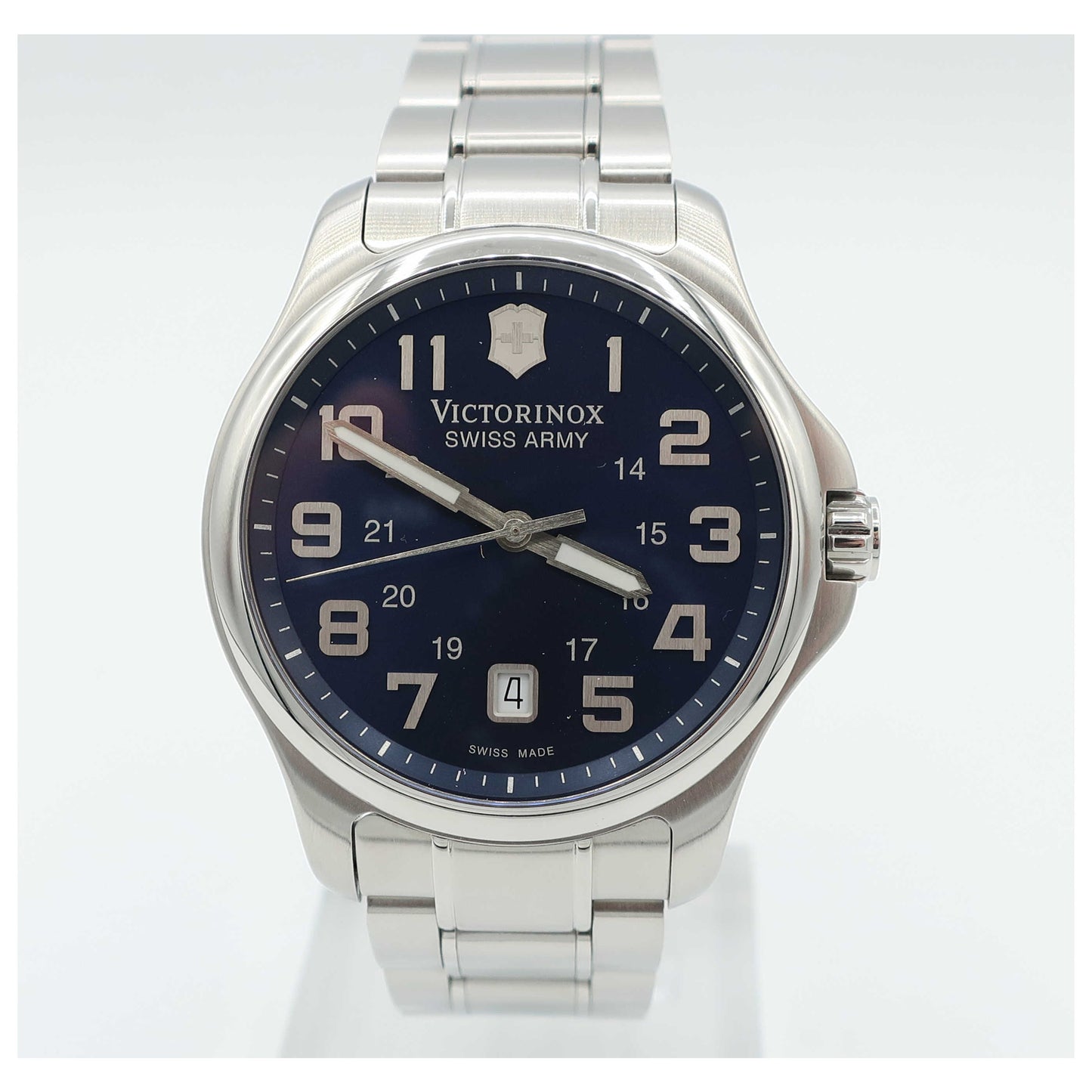 Front view of Victorinox Swiss Army Classic Men's Swiss Quartz (Battery-Powered) Watch 241360-PO