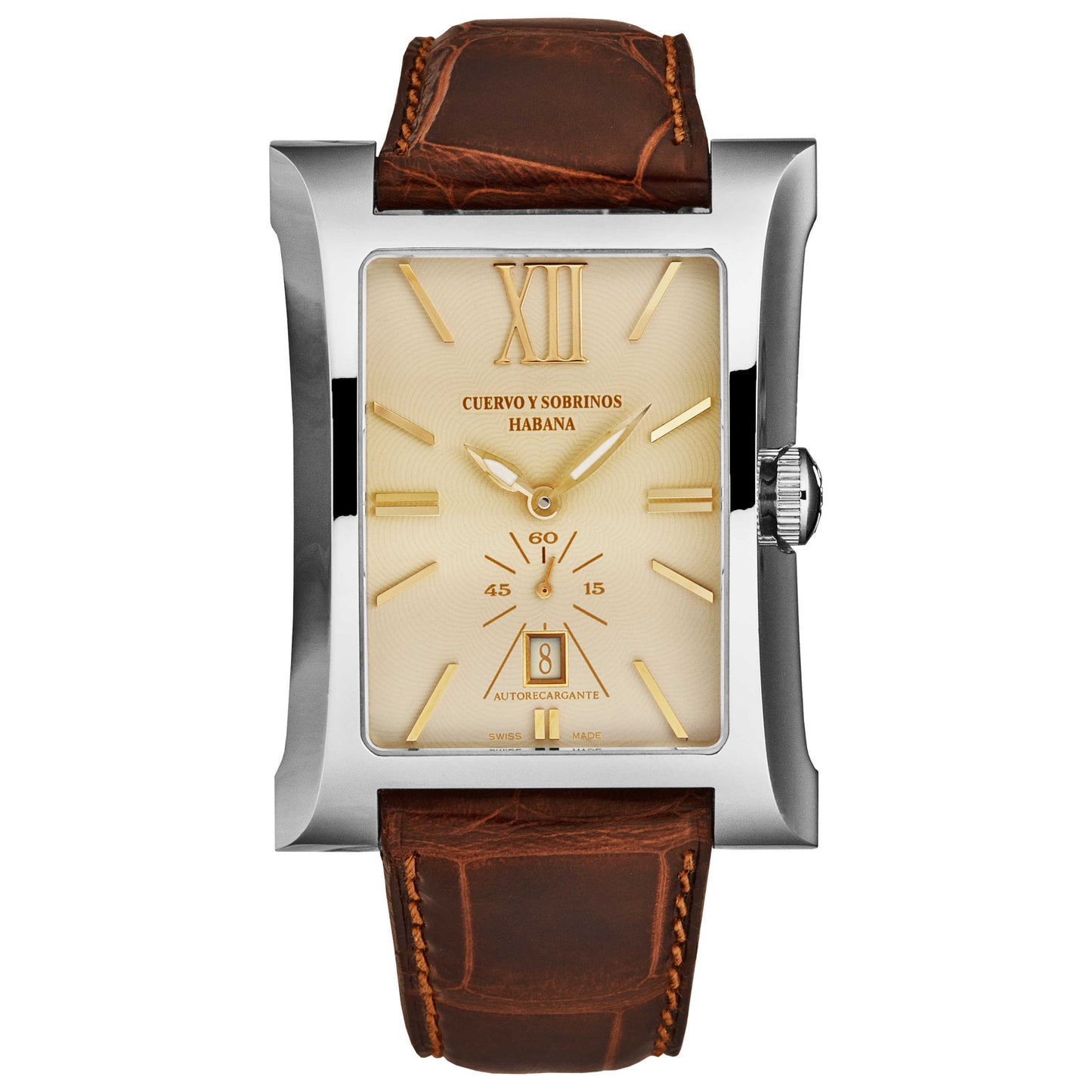 Front view of Cuervo y Sobrinos Esplendidos Men's Automatic Watch 2415.1CG