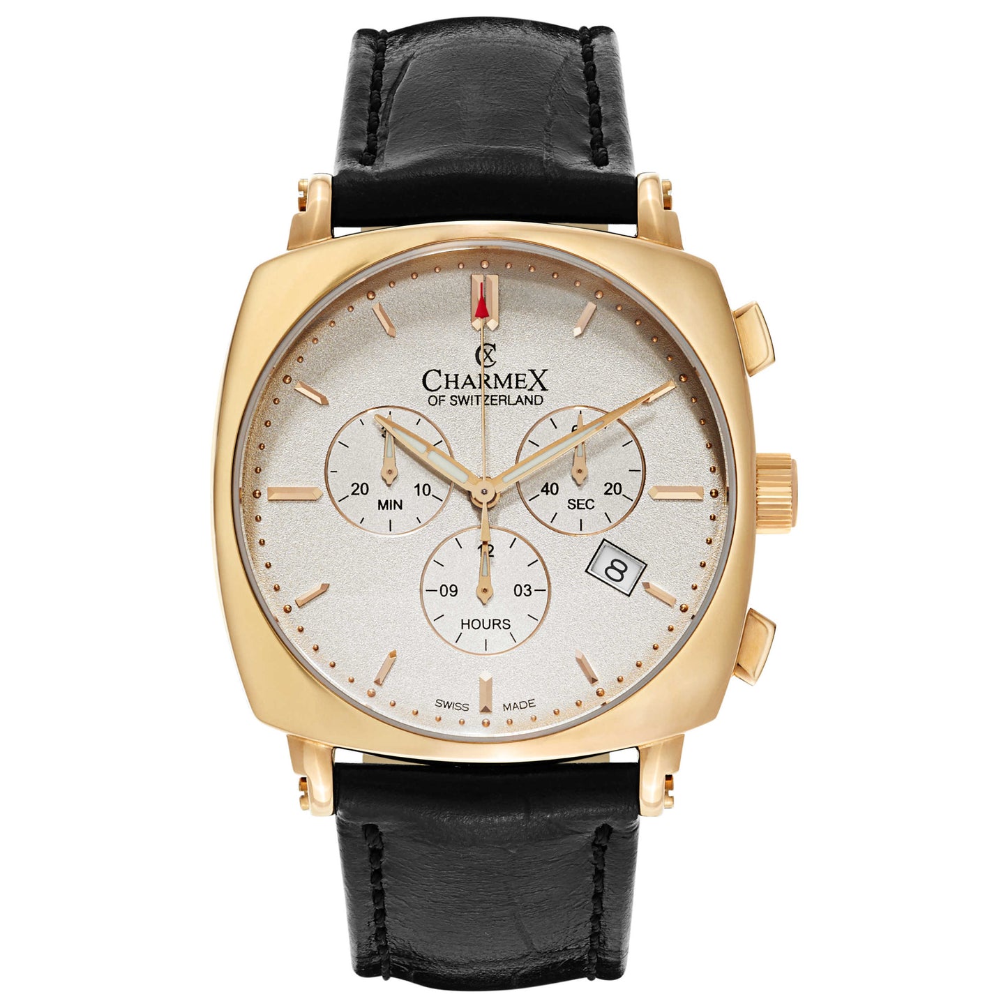 Front view of Charmex Vintage Men's Swiss Quartz (Battery-Powered) Watch 2420