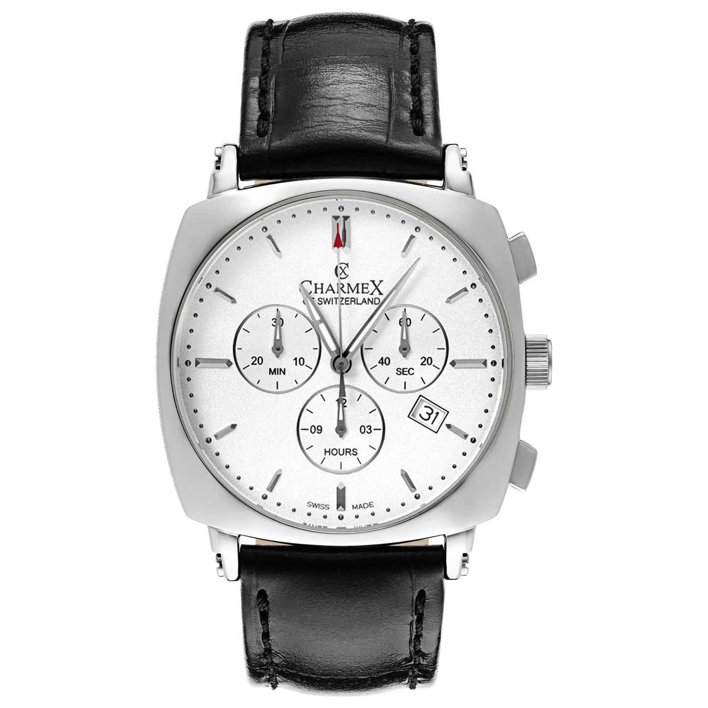 Front view of Charmex Vintage Men's Swiss Quartz (Battery-Powered) Watch 2425