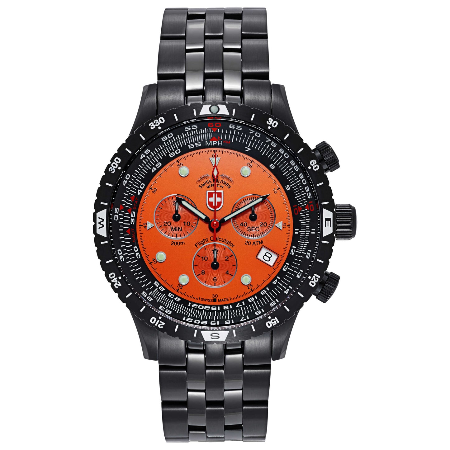 Front view of Swiss Military Airforce I Men's Swiss Quartz (Battery-Powered) Watch 2473