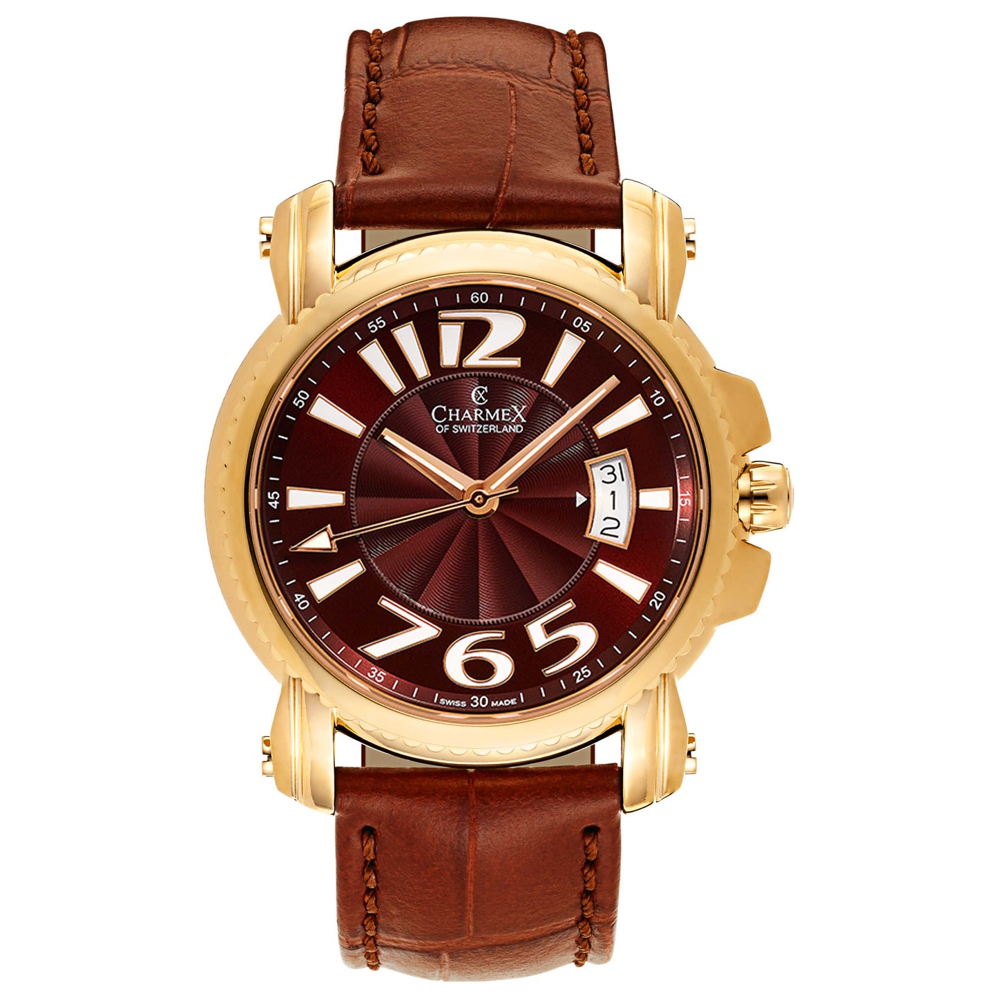 Front view of Charmex Berlin Men's Swiss Quartz (Battery-Powered) Watch 2512