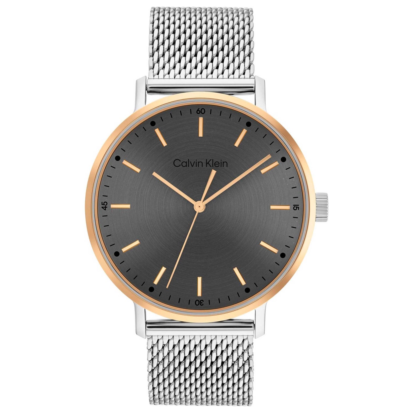 Front view of Calvin Klein Modern Mesh Men's Quartz Watch 25200047