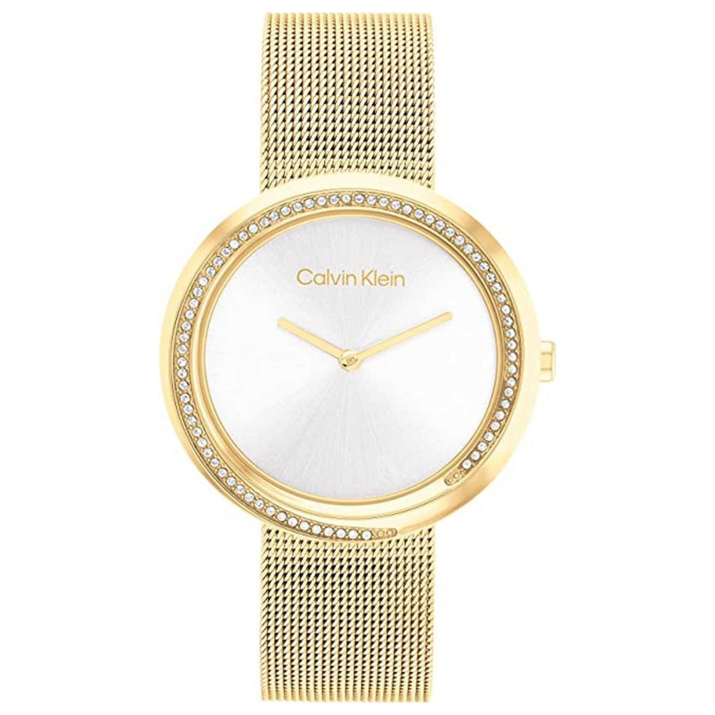 Front view of Calvin Klein Twisted Bezel Women's Quartz Watch 25200150