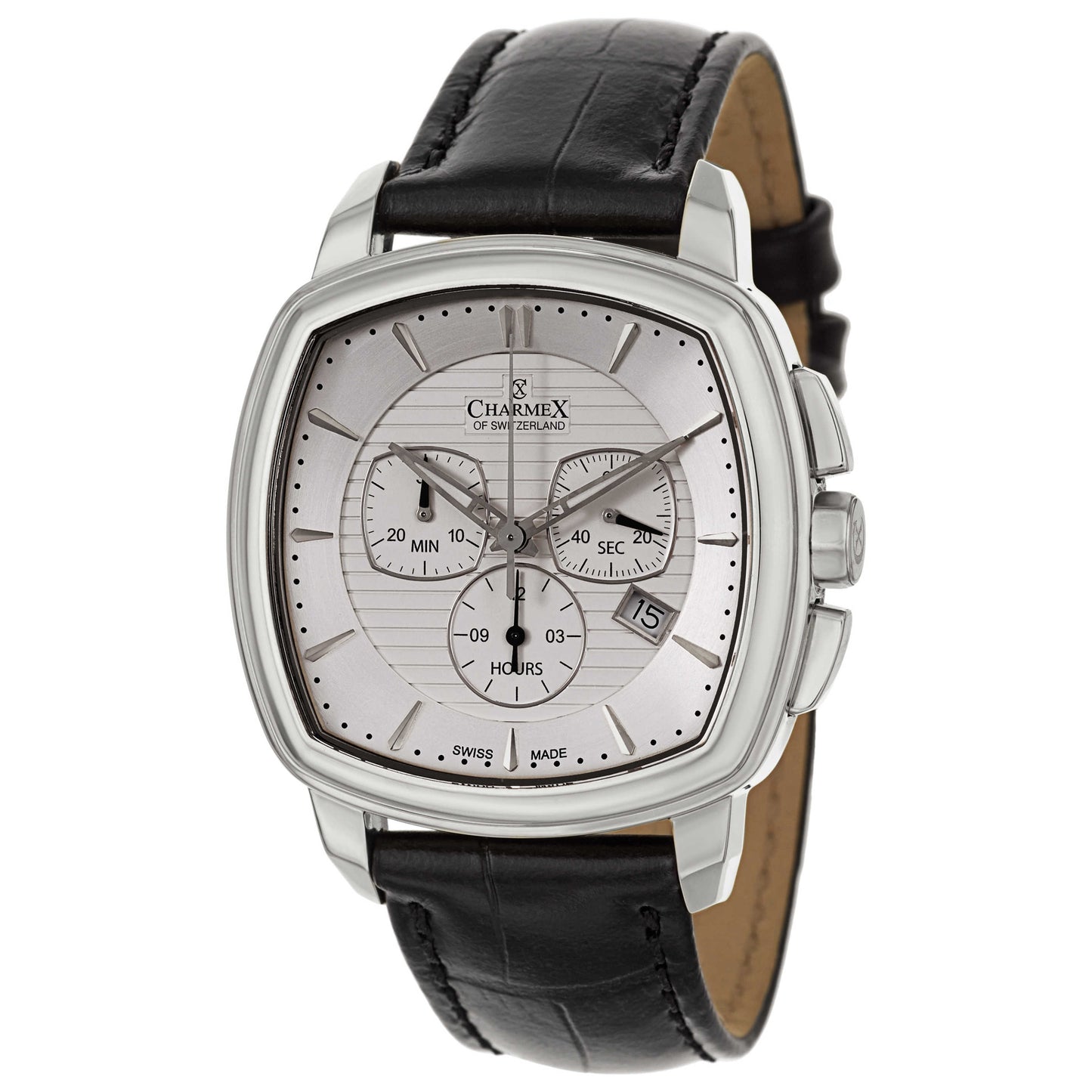 Front view of Charmex Daytona Men's Swiss Quartz (Battery-Powered) Watch 2530